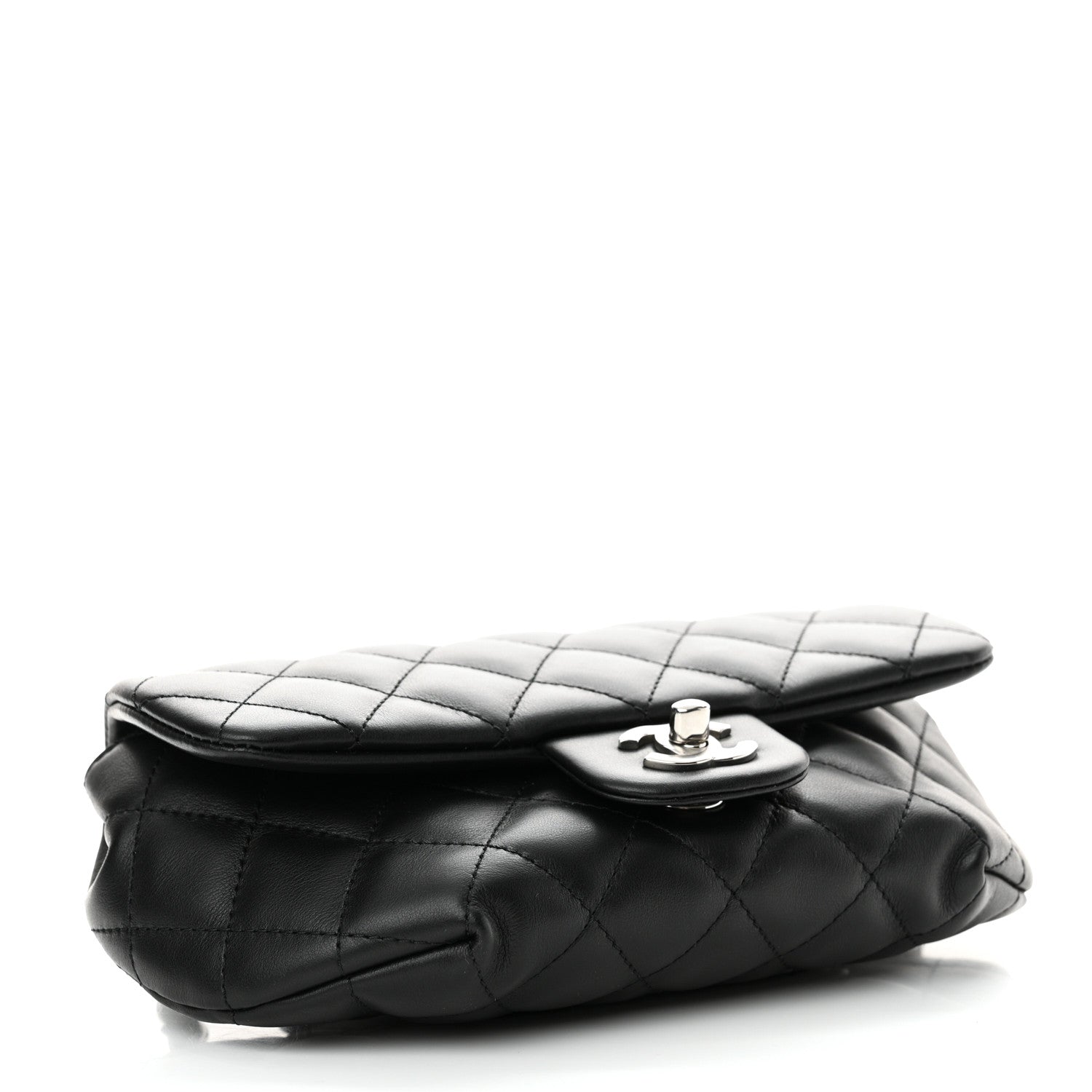 Chanel Calfskin Quilted CC Uniform Flap Belt Bag Black 3 of 10