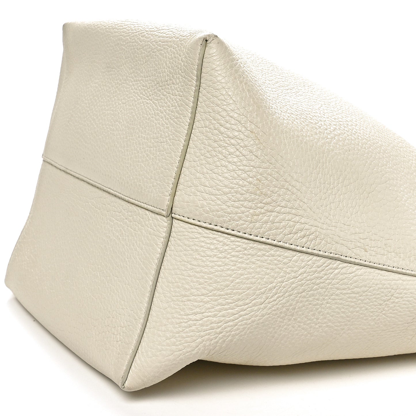 Grained Calfskin Large N/S Park Tote Ivory