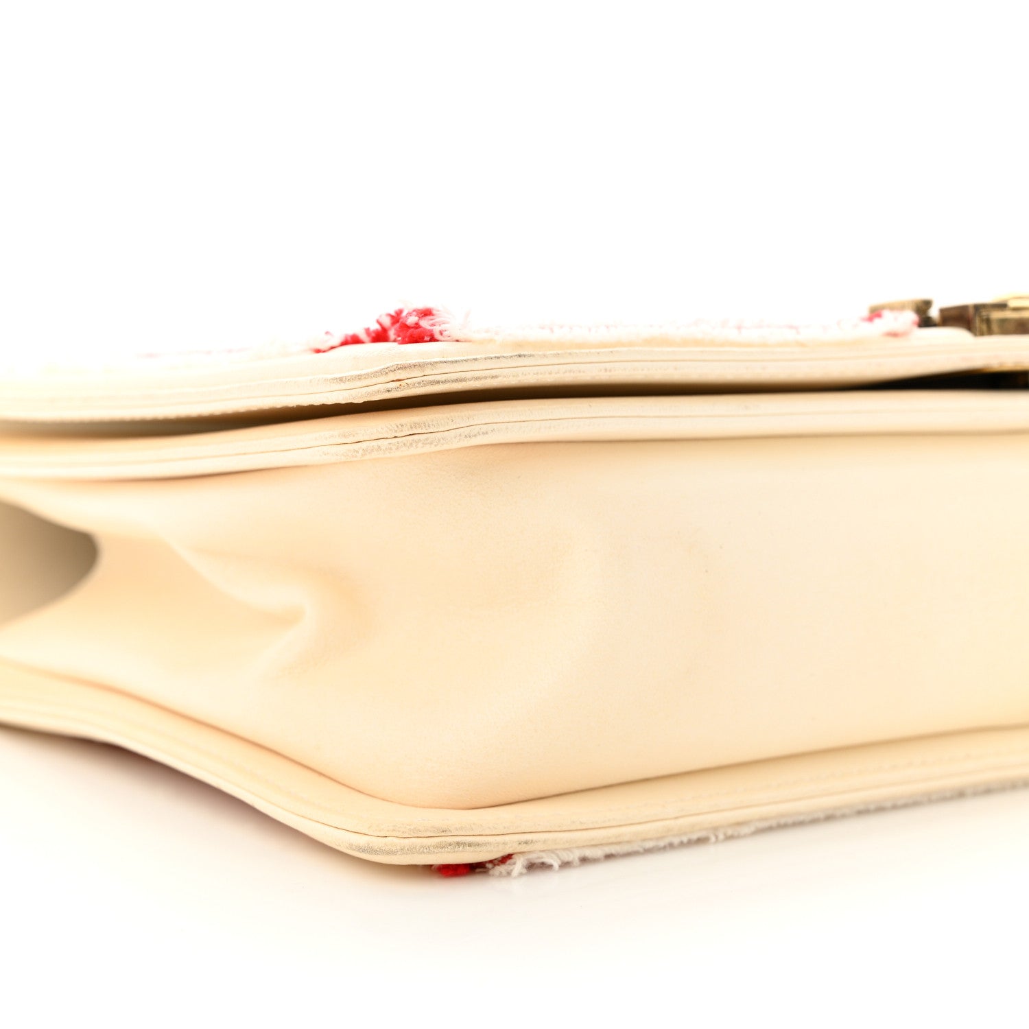 Chanel Sequin Canvas New Medium Cuba Boy Flap White Blue Red 9 of 10