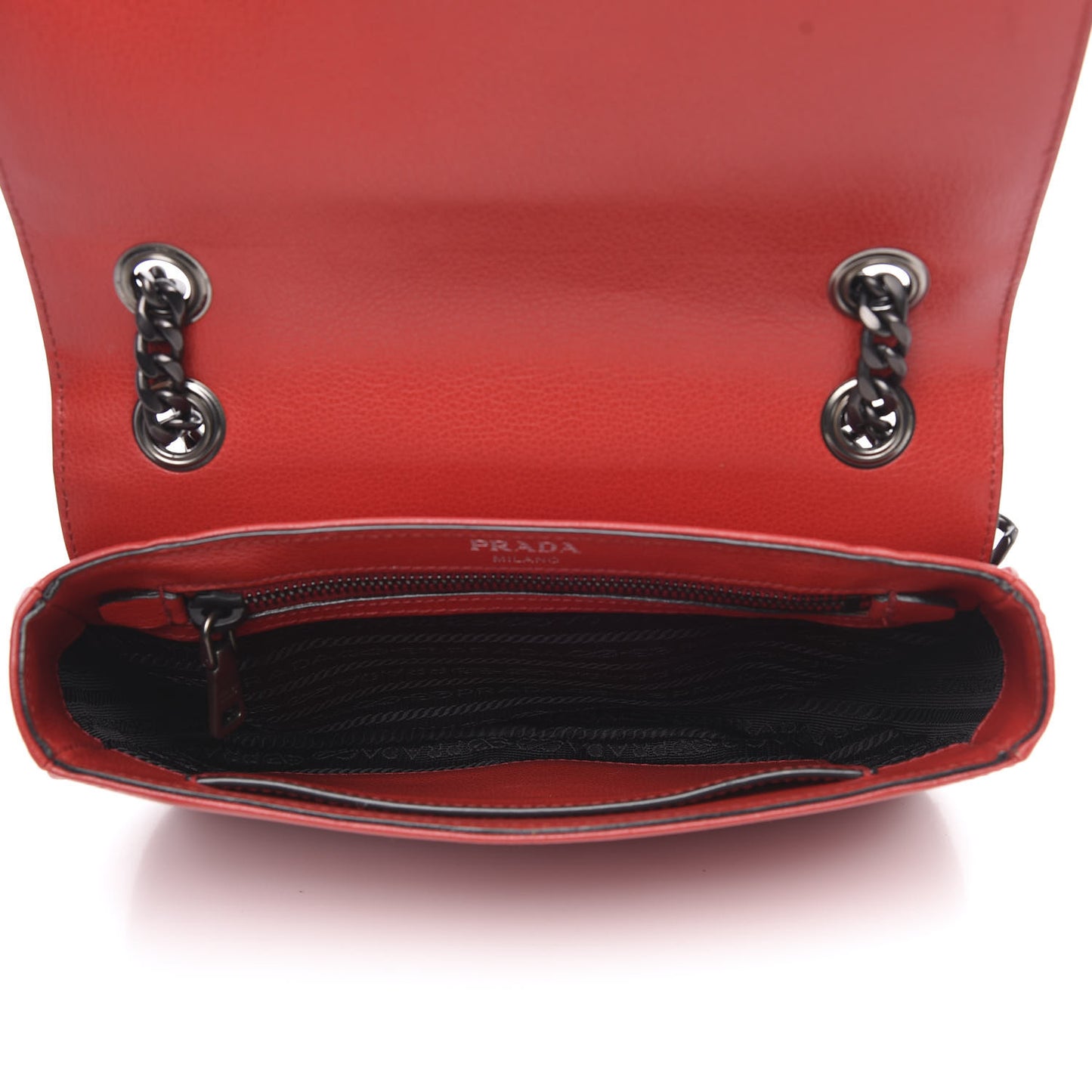 Glace Calfskin Studded Crossbody Fuoco
