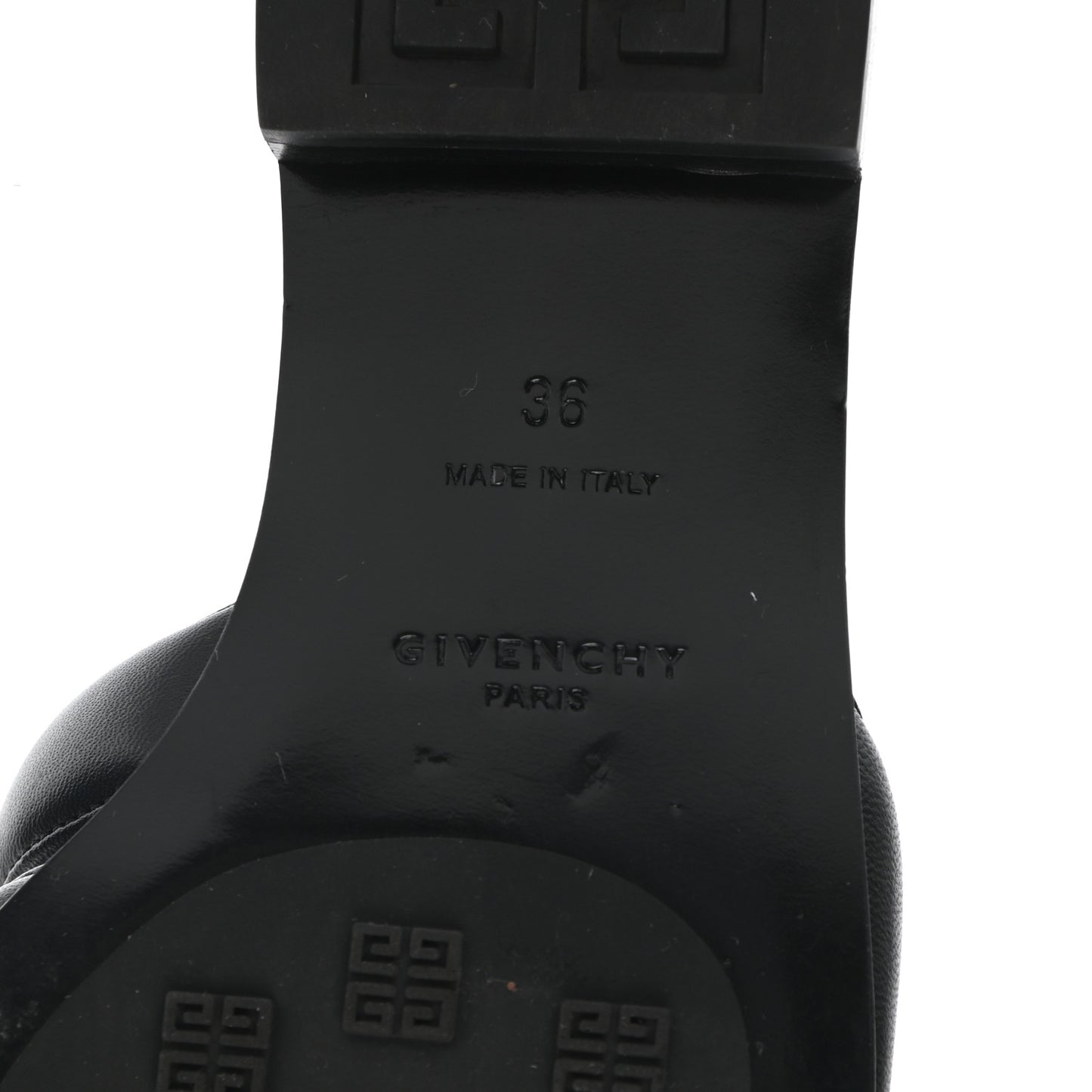 Nappa G Flat Sandals 36 Black