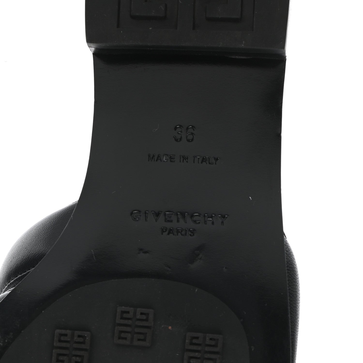 Givenchy Nappa G Flat Sandals 36 Black 6 of 10