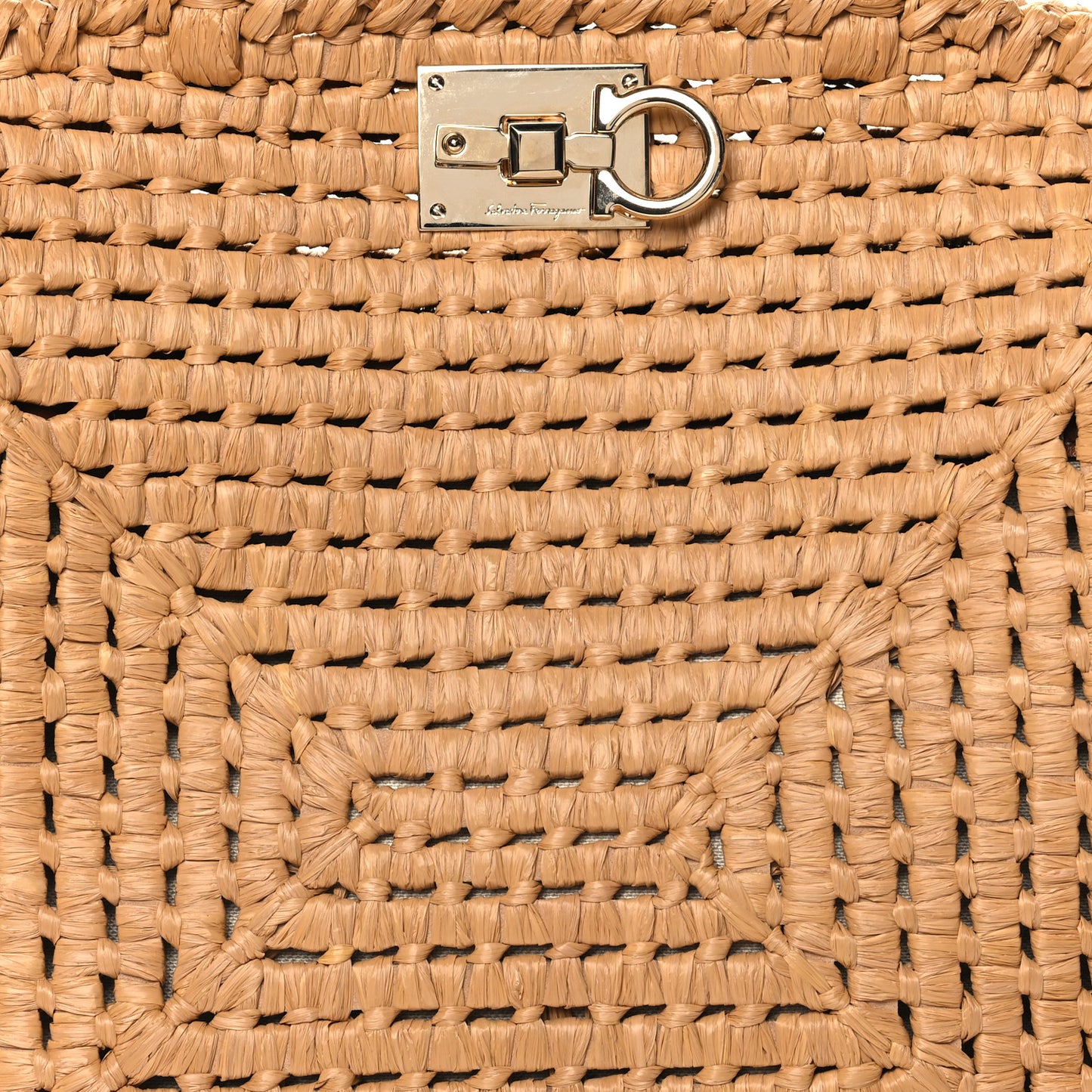 Raffia Large The Studio Box Bag Natural