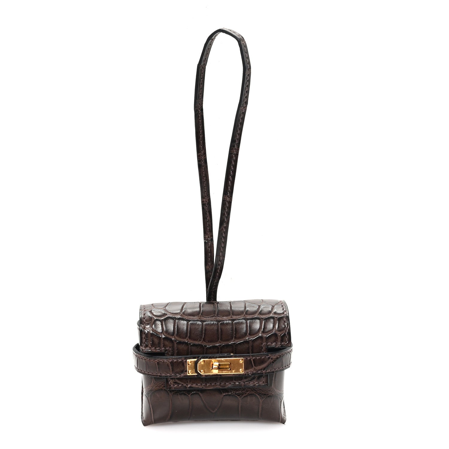Hermes Matte Alligator Festival Kelly Bag Charm Ebene 1870166