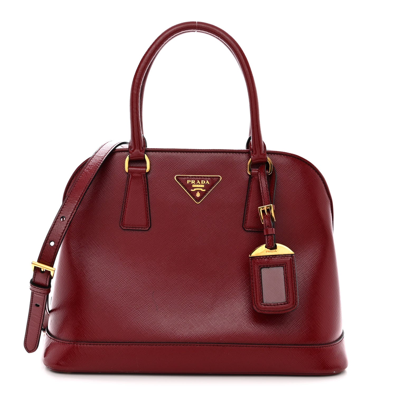 Prada Saffiano Vernice Medium Open Promenade Tote Rosso 1 of 20