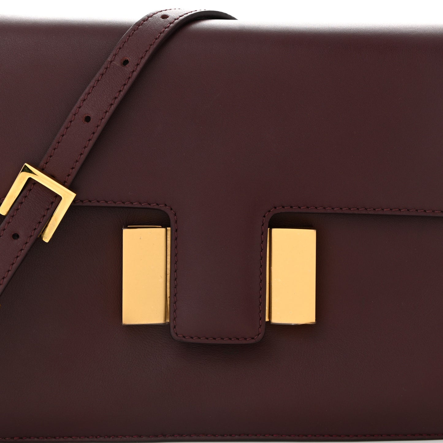 Calfskin Medium Sienna Crossbody Bag Burgundy