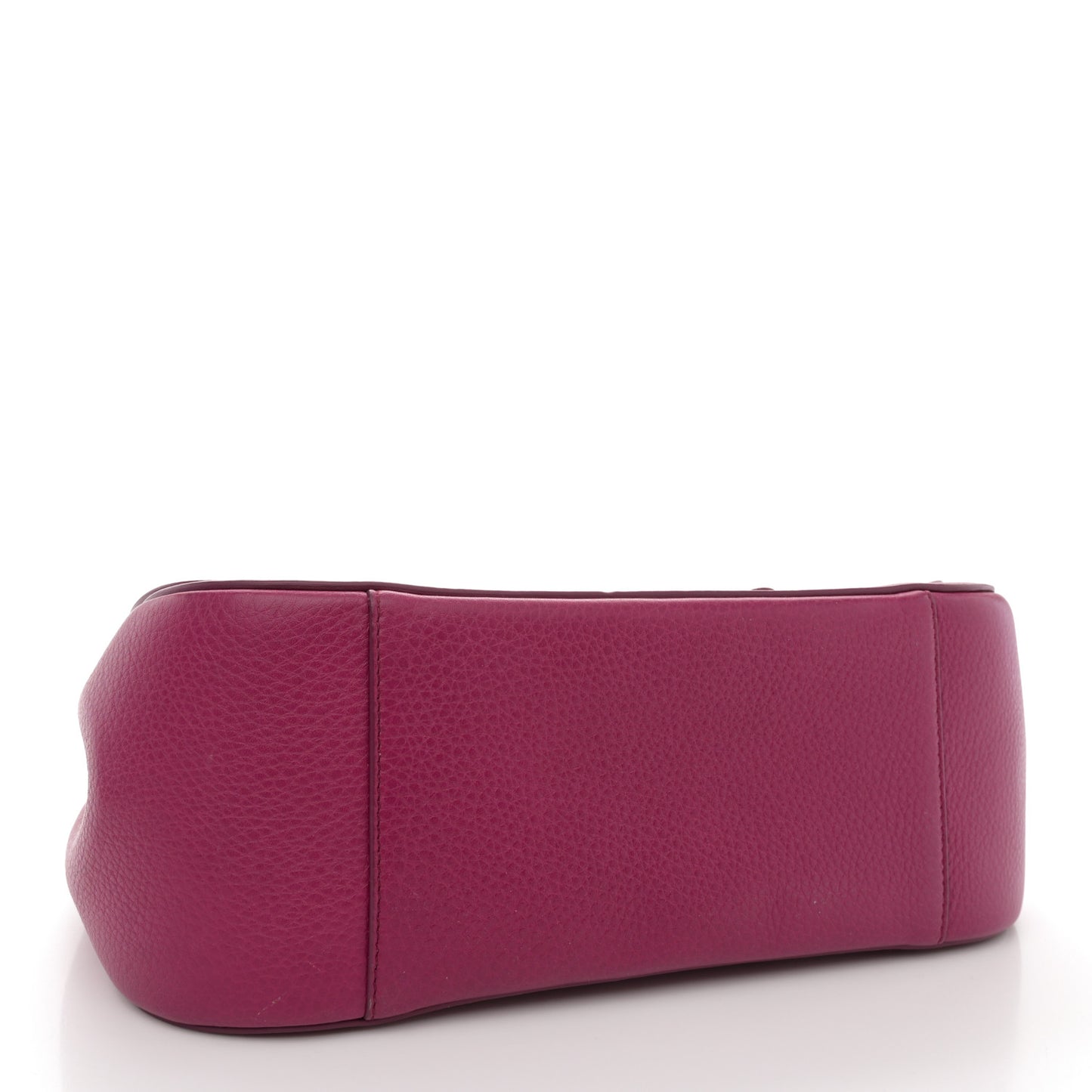 Grained Calfskin Linda Top Handle Satchel Sangria