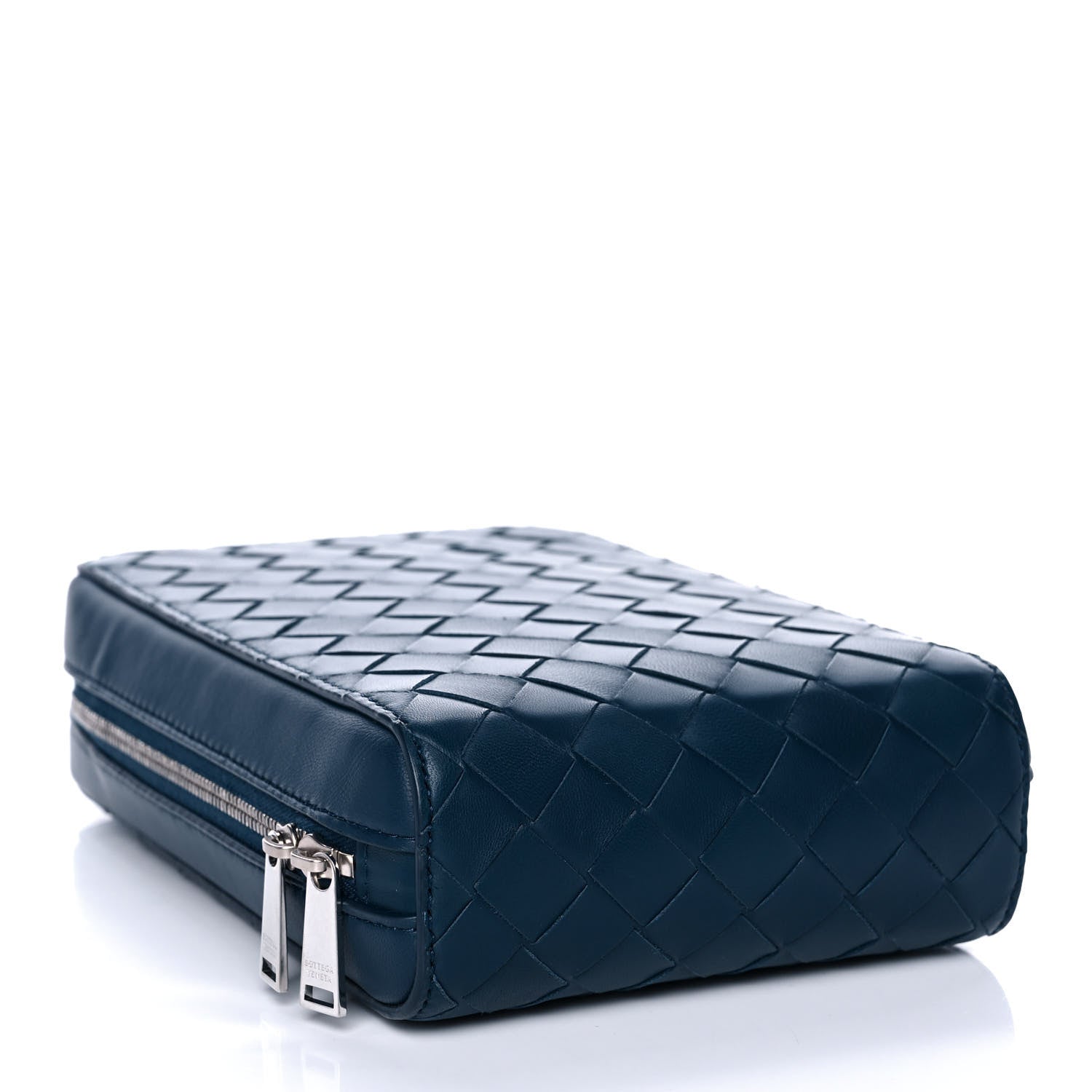 Bottega Veneta Nappa Intrecciato Crossbody Bag Navy 4 of 9