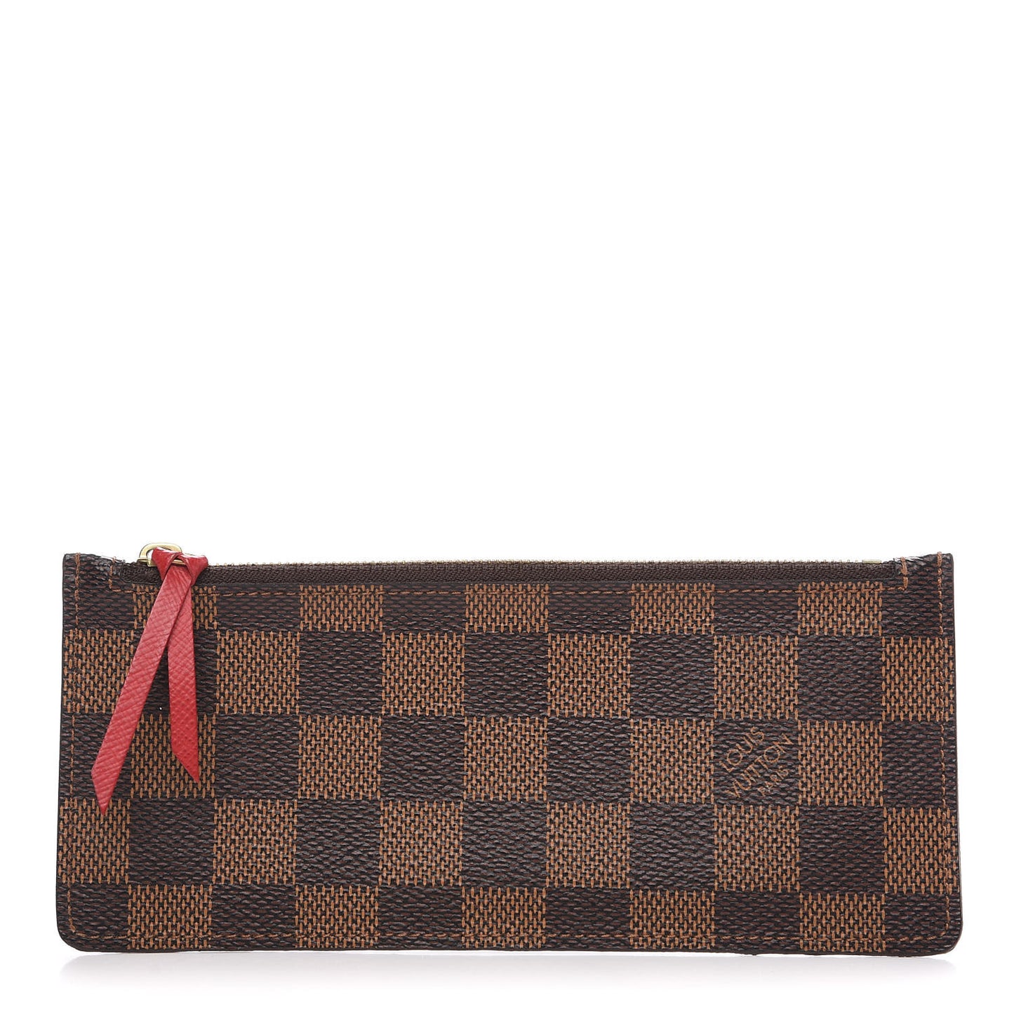Damier Ebene Felicie Chain Wallet Zippered Insert