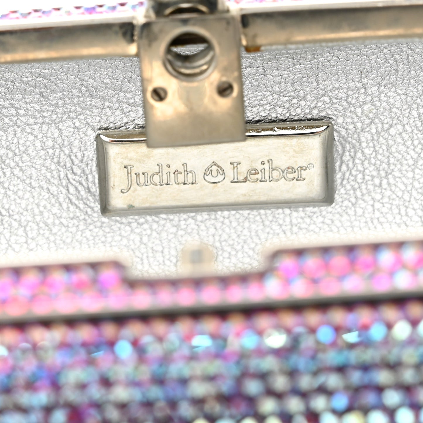Swarovski Crystal Minaudiere Clutch Pink