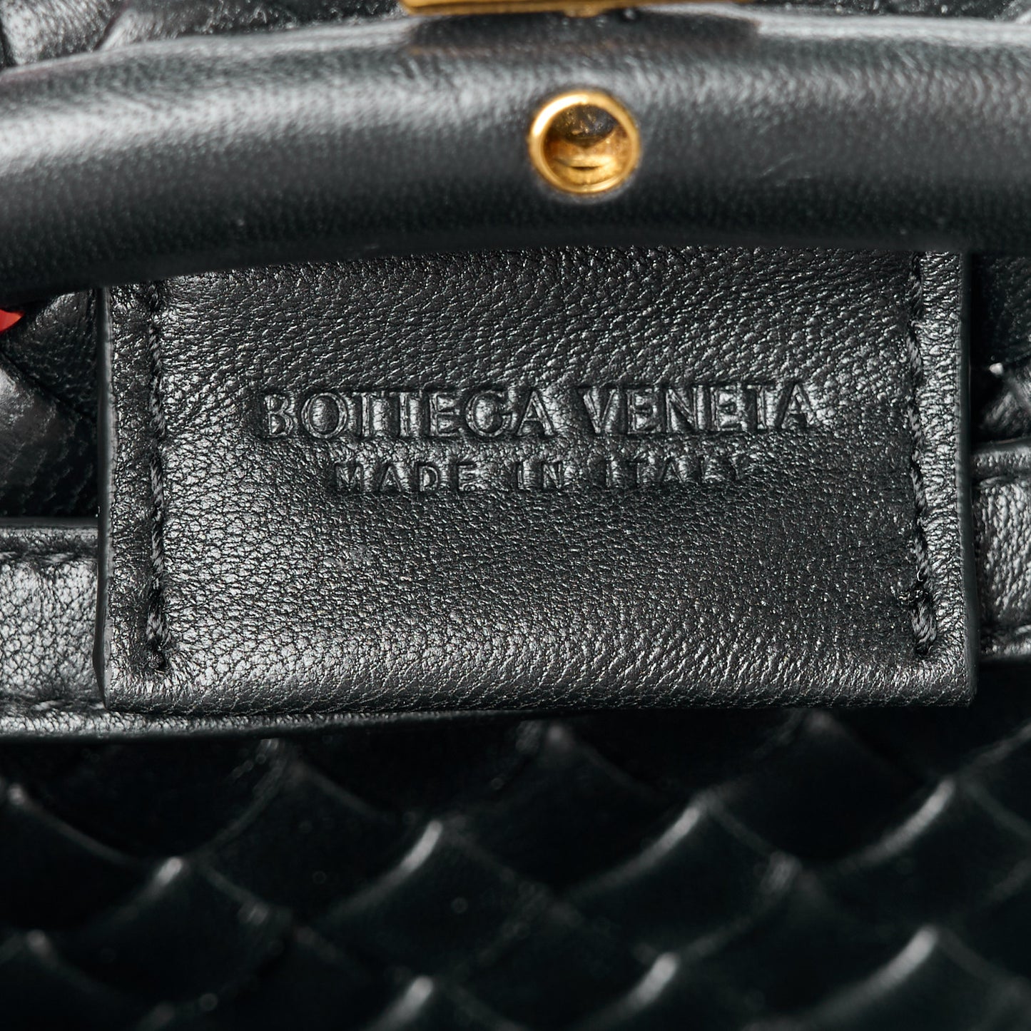 Nappa Intrecciato Small Padded The Handle Black