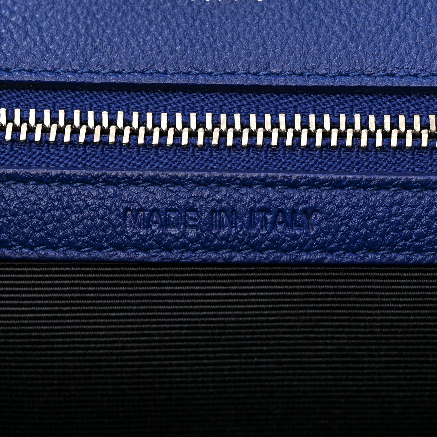 Grained Calfskin Small Diorama Flap Bag Bleu De Minuit