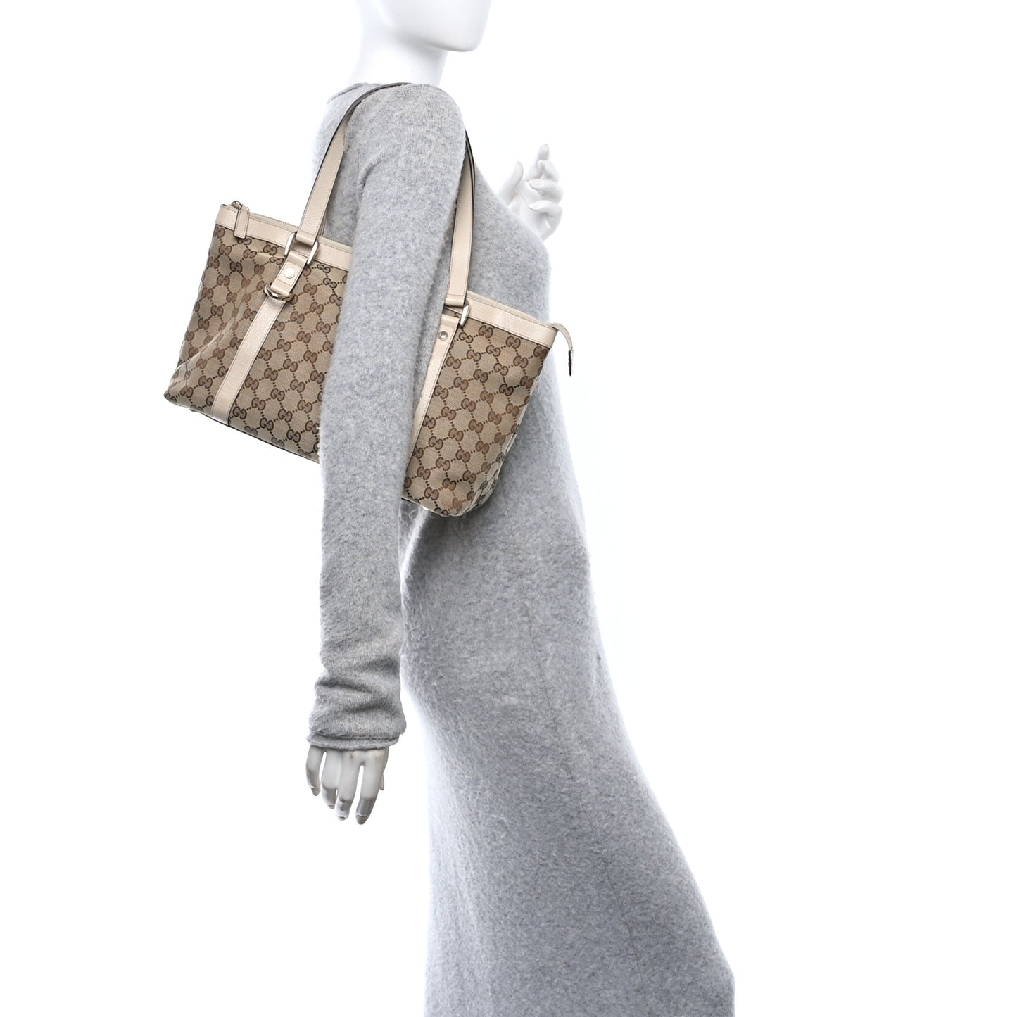 Monogram Medium Abbey Tote Off White