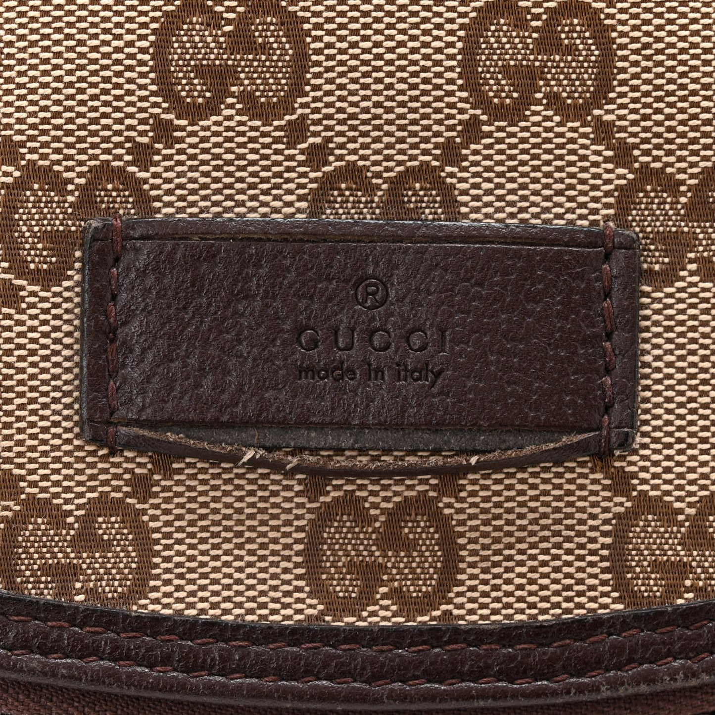 Monogram Natural Pigskin Large Diaper Bag Beige Ebony Cocoa Dark Chocolate