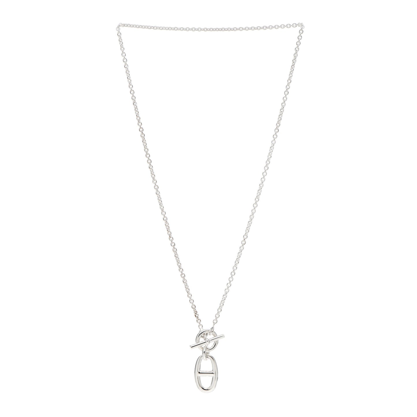 Sterling Silver Amulette Chaine d'Ancre Necklace
