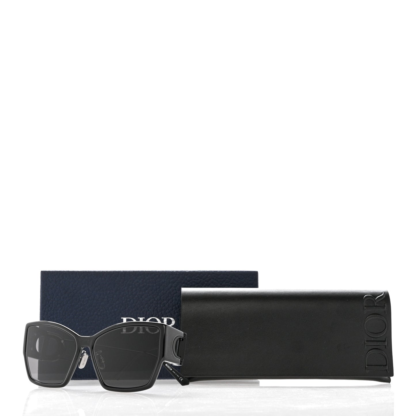 Rectangular 30 Montaigne 1 S2U Sunglasses Black