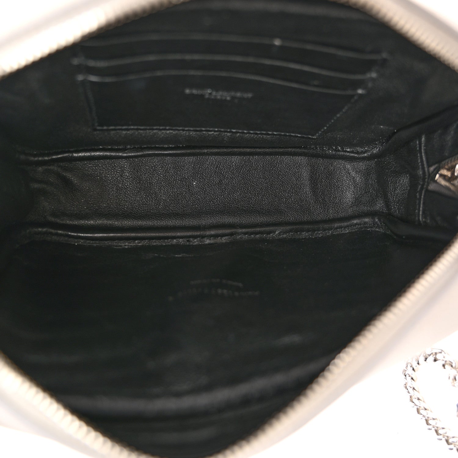 Saint Laurent Grain De Poudre Matelasse Monogram Mini Lou Camera Bag Granite 5 of 11