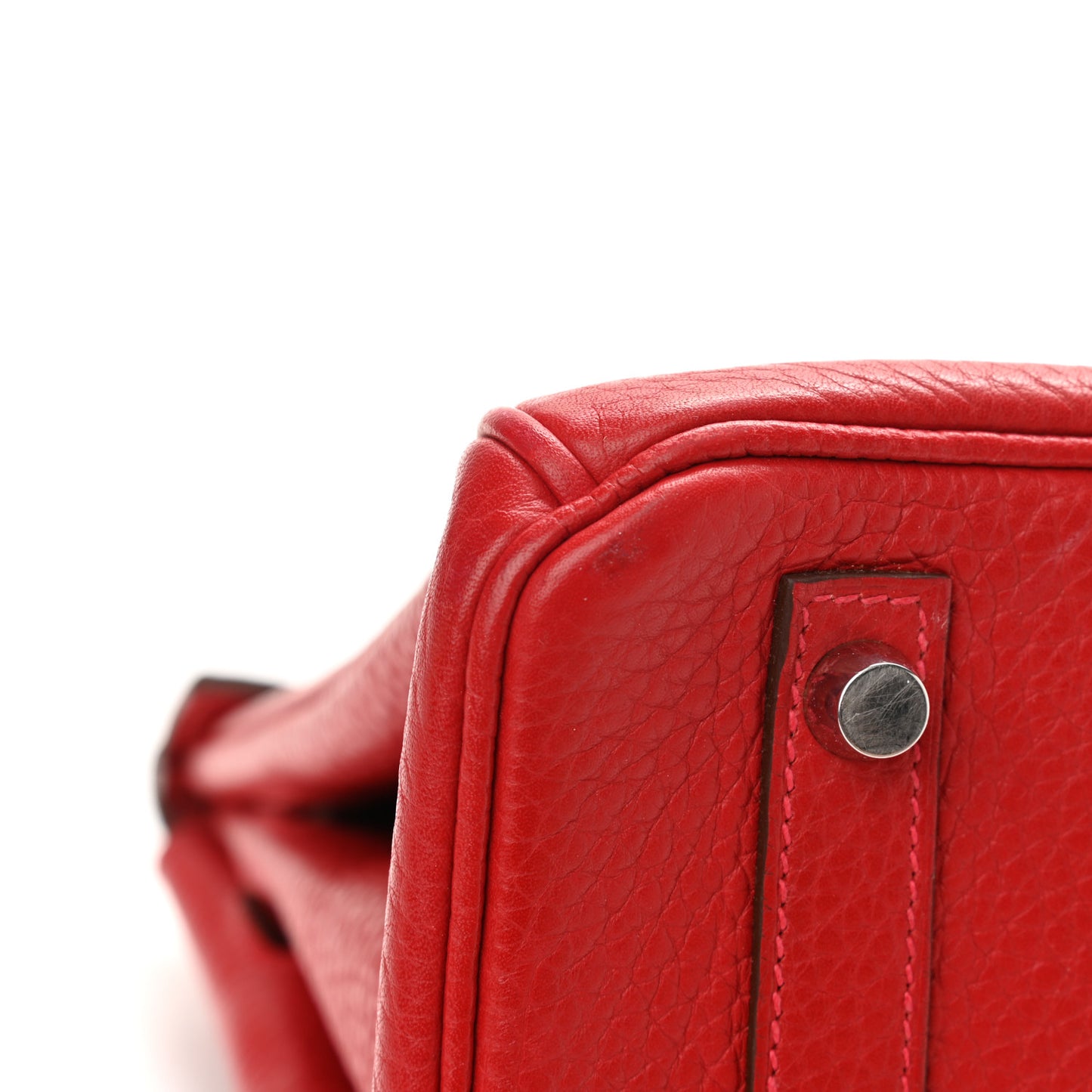 Taurillon Clemence Birkin 30 Rouge Casaque