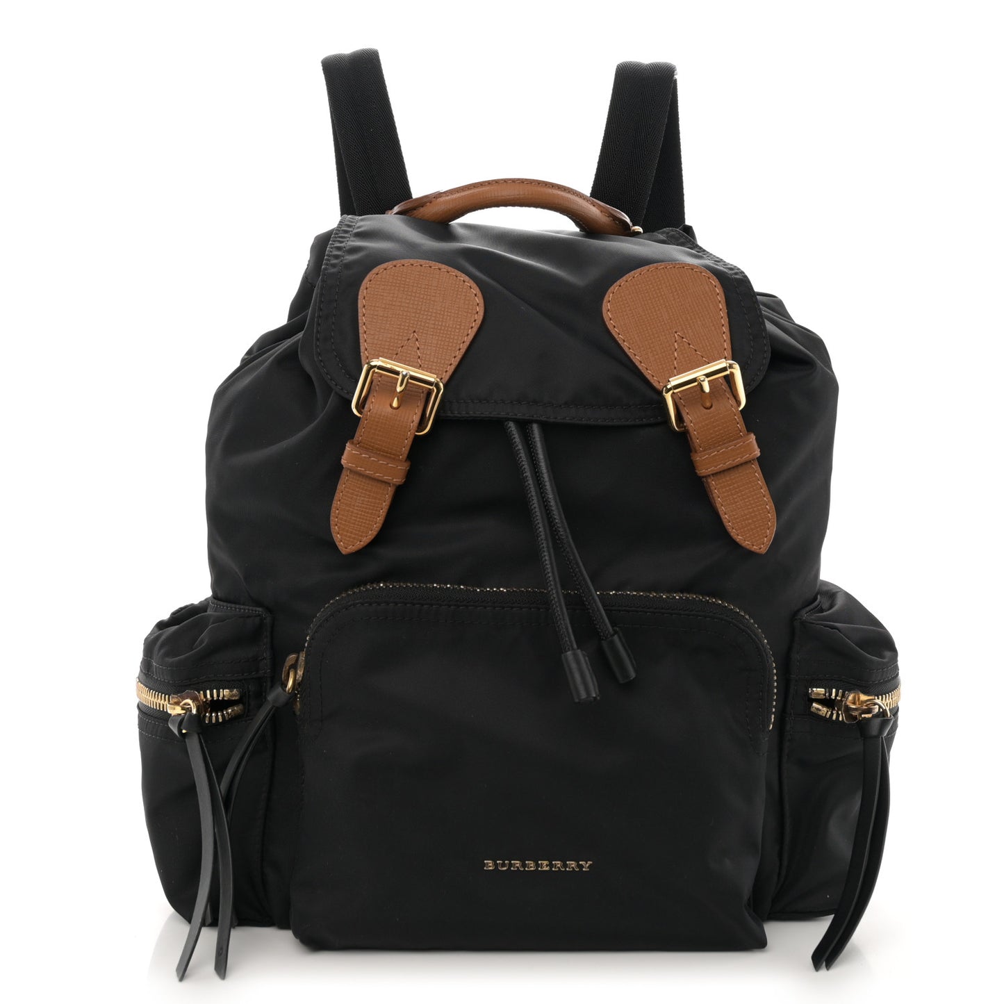 Nylon Medium Rucksack Backpack Black