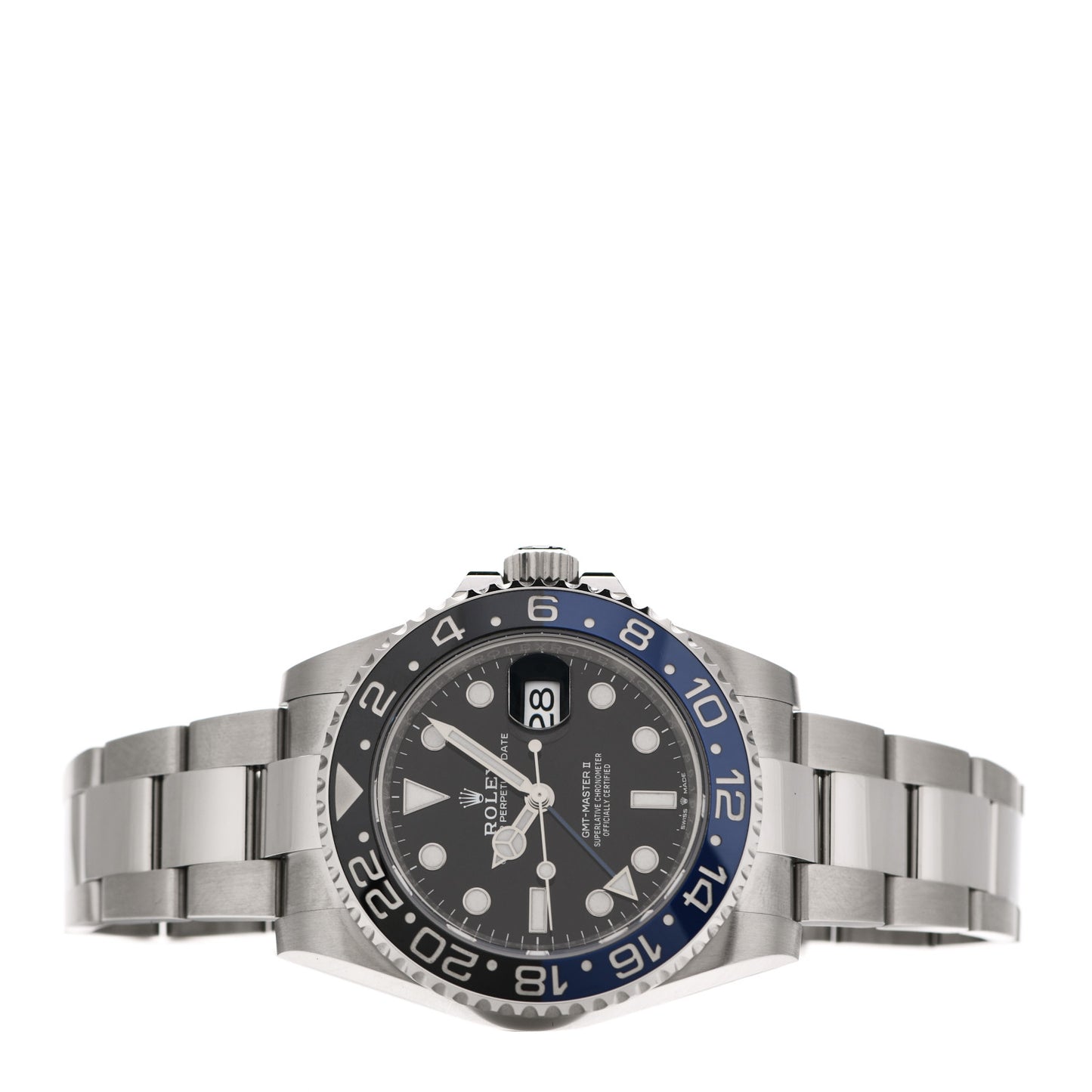 Stainless Steel 40mm Oyster Perpetual Date GMT Master II Batman Watch Black 116710BLNR