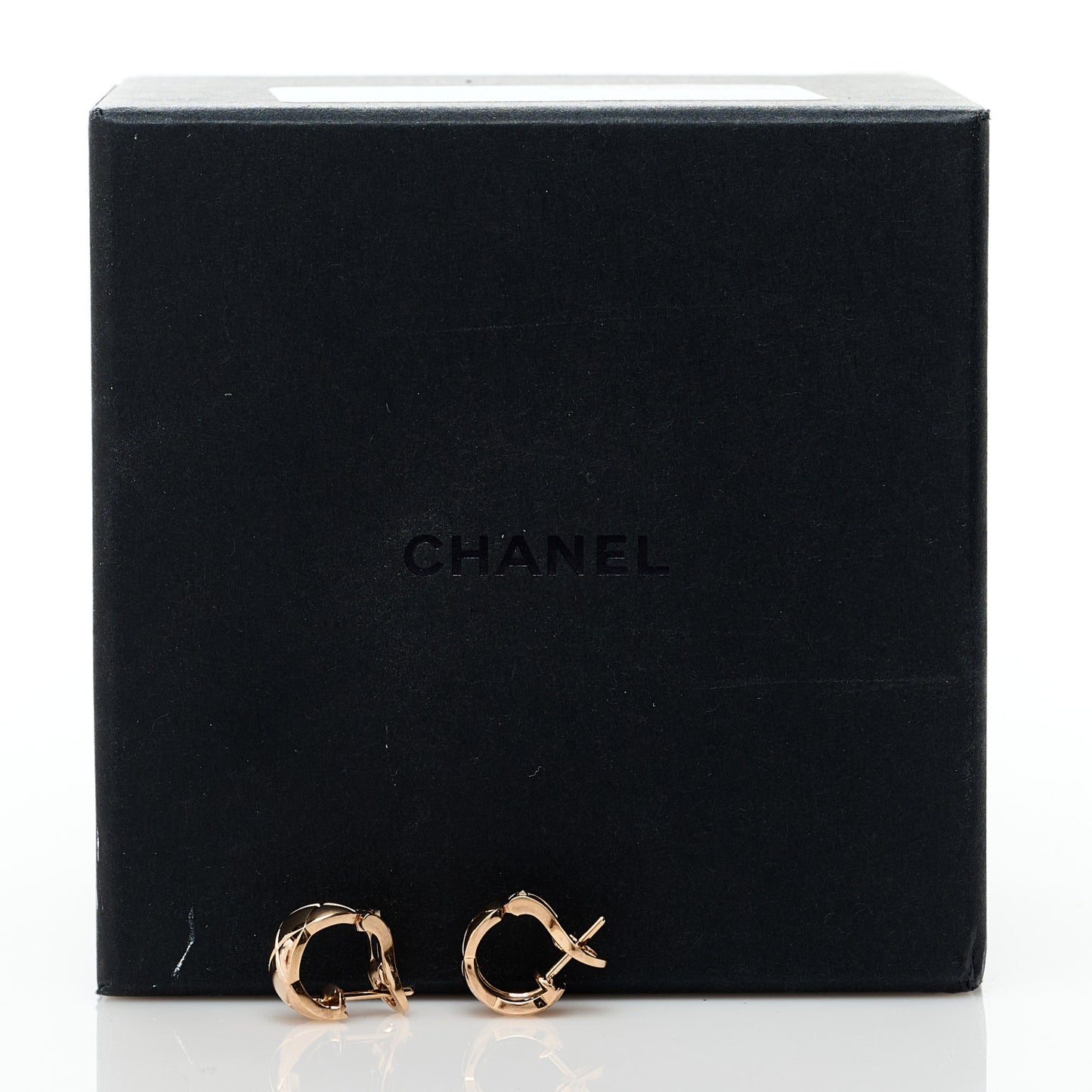 18K Beige Gold Coco Crush Hoop Earrings