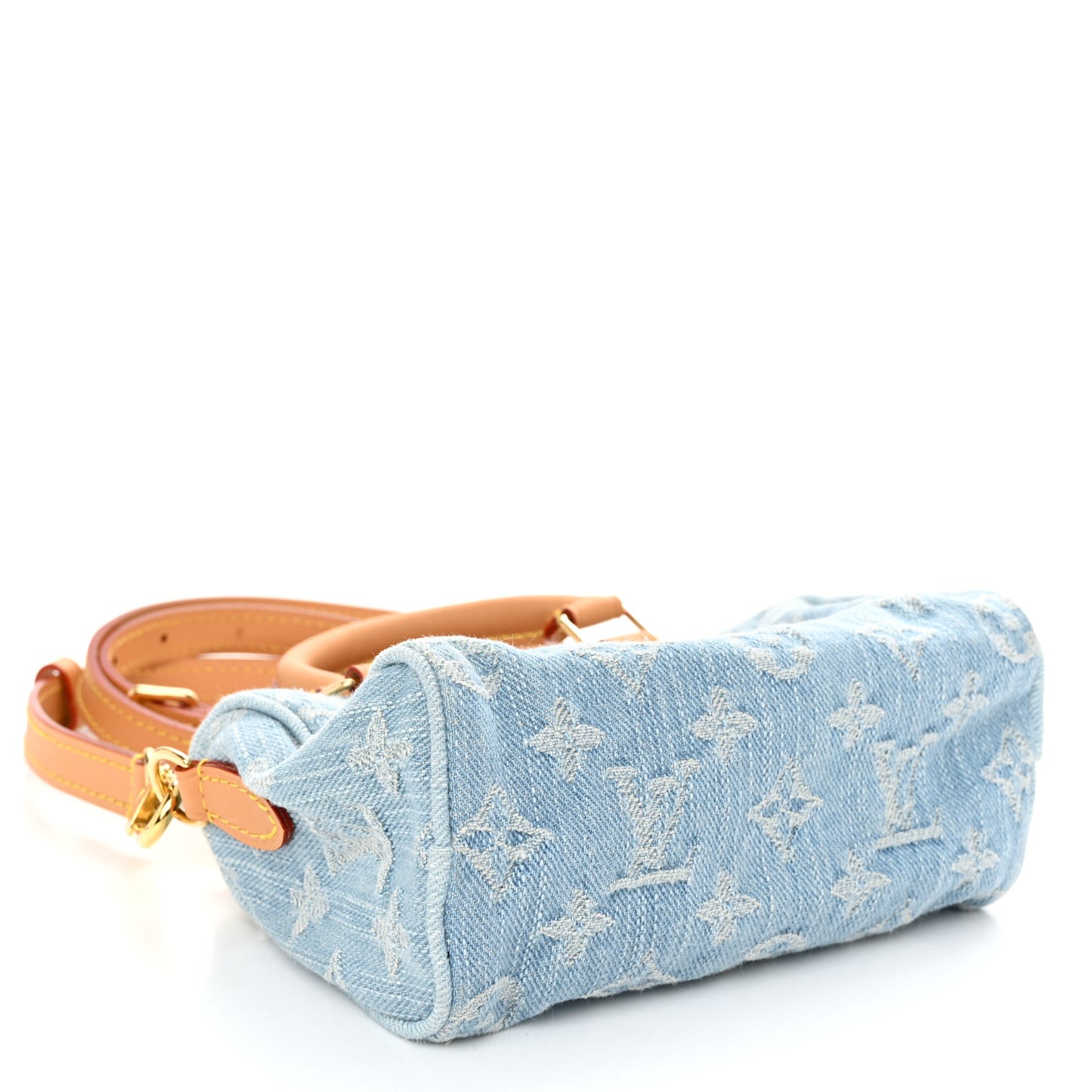 Monogram Denim Nano Speedy Sky Blue