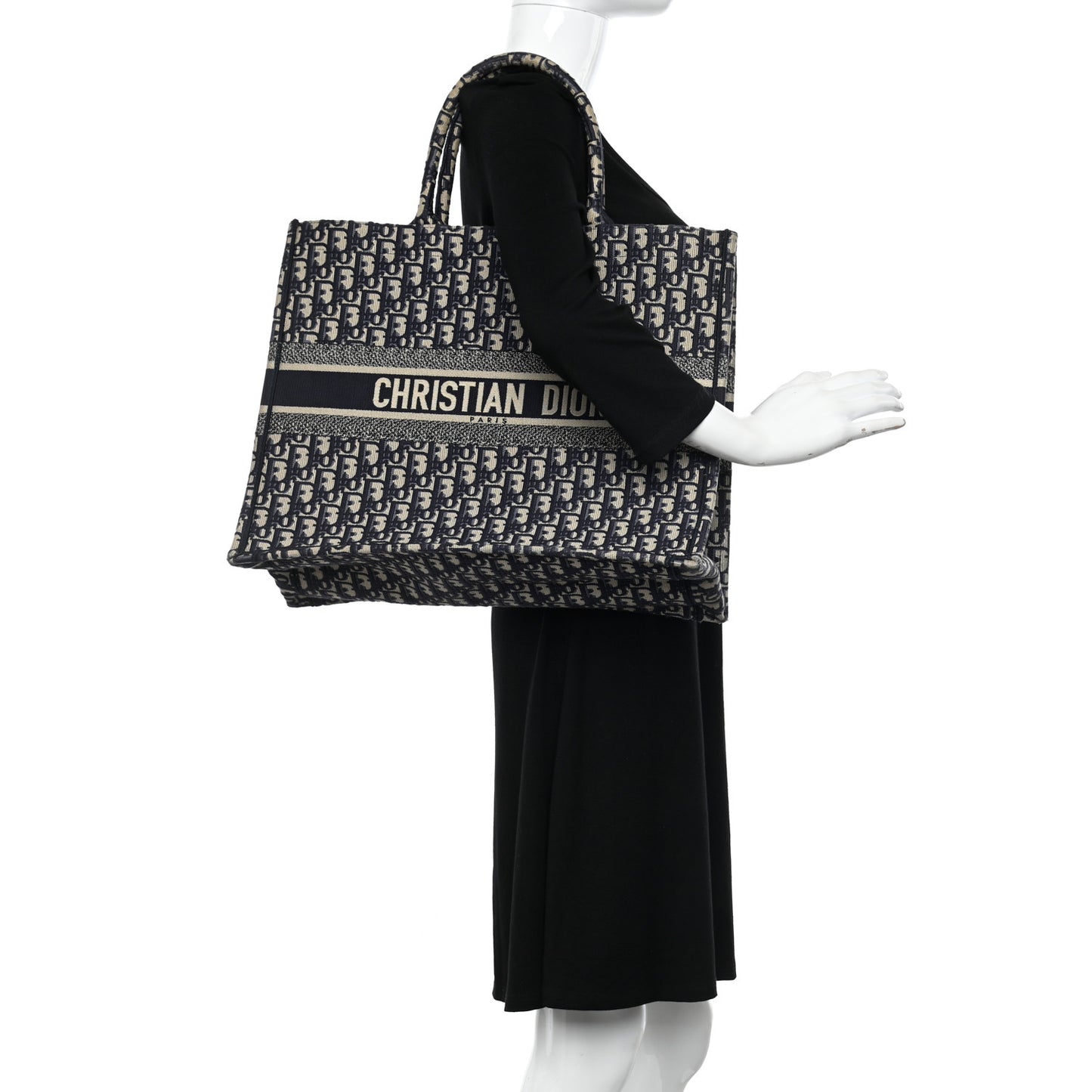 Oblique Large Book Tote Blue Multicolor