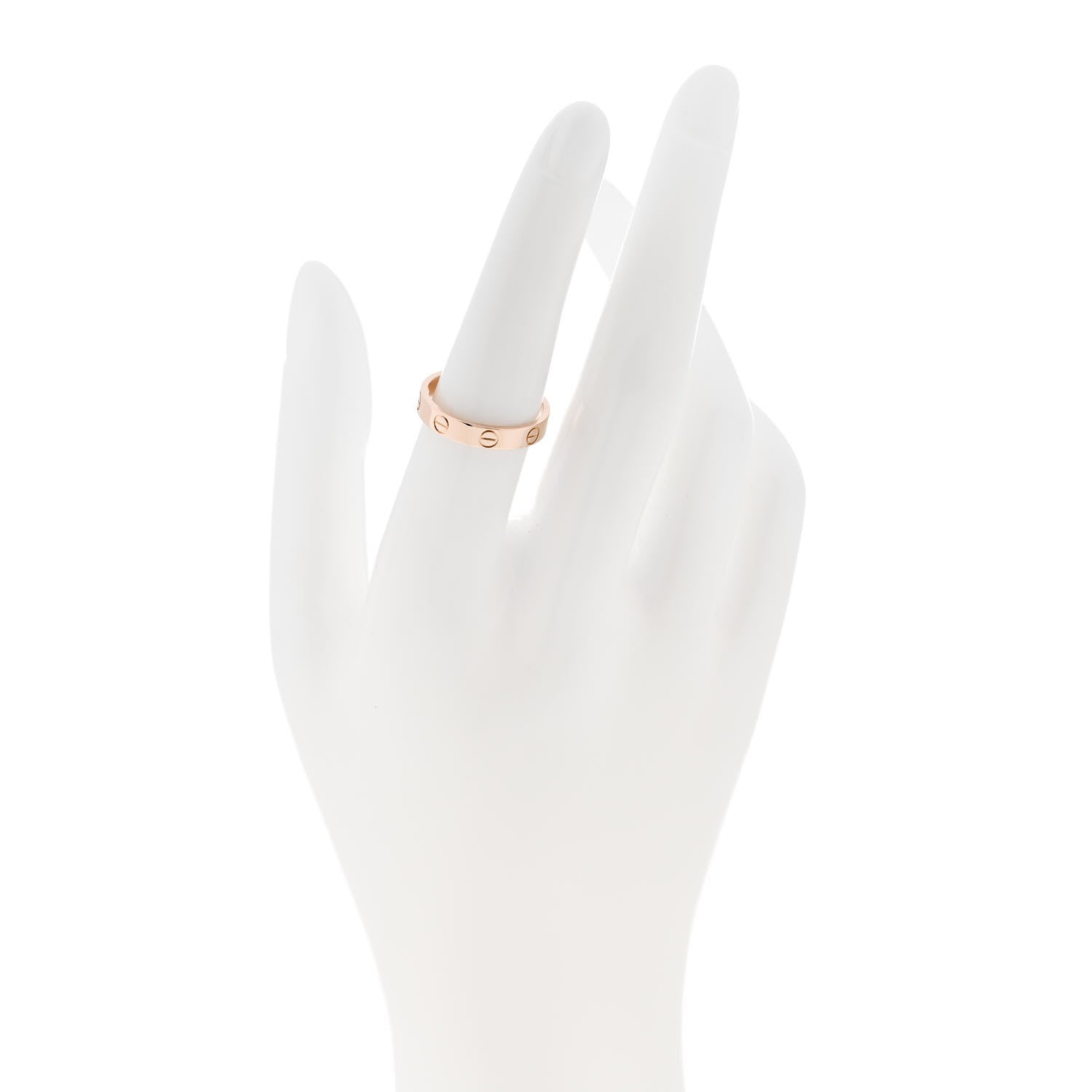 Cartier 18K Pink Gold 3.5mm LOVE Wedding Band Ring 54 6.75 2 of 5