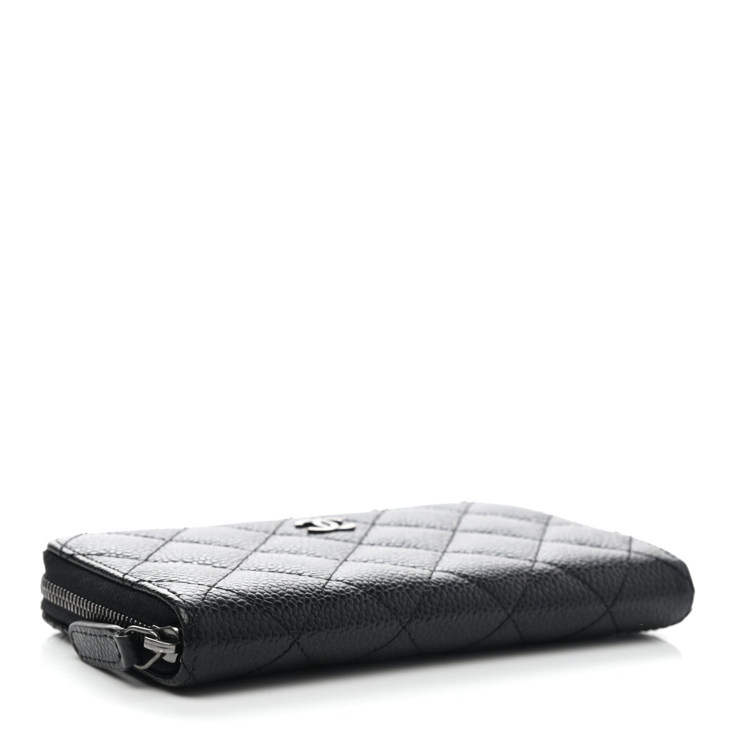 Chanel Caviar Quilted Medium Zip Around Wallet Black 4 of 11