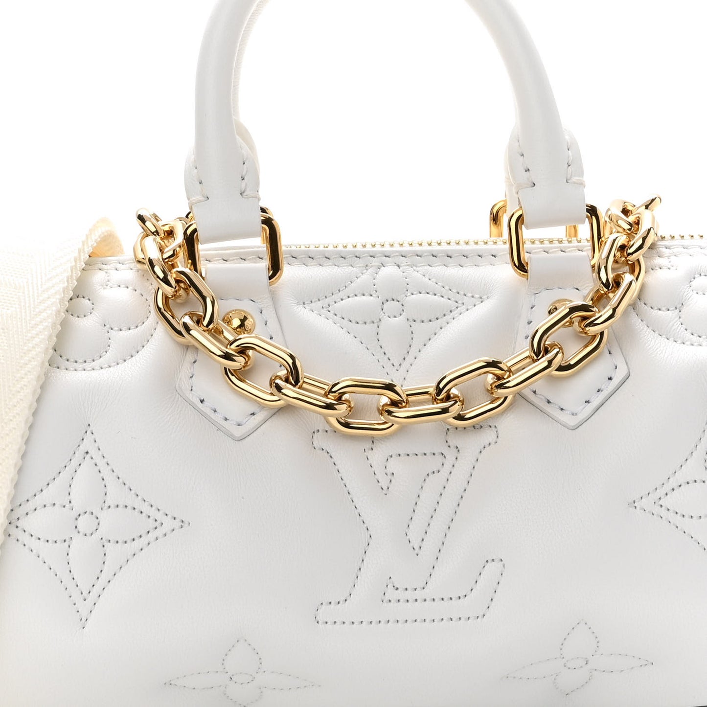 Calfskin Bubblegram Papillon BB Snow White