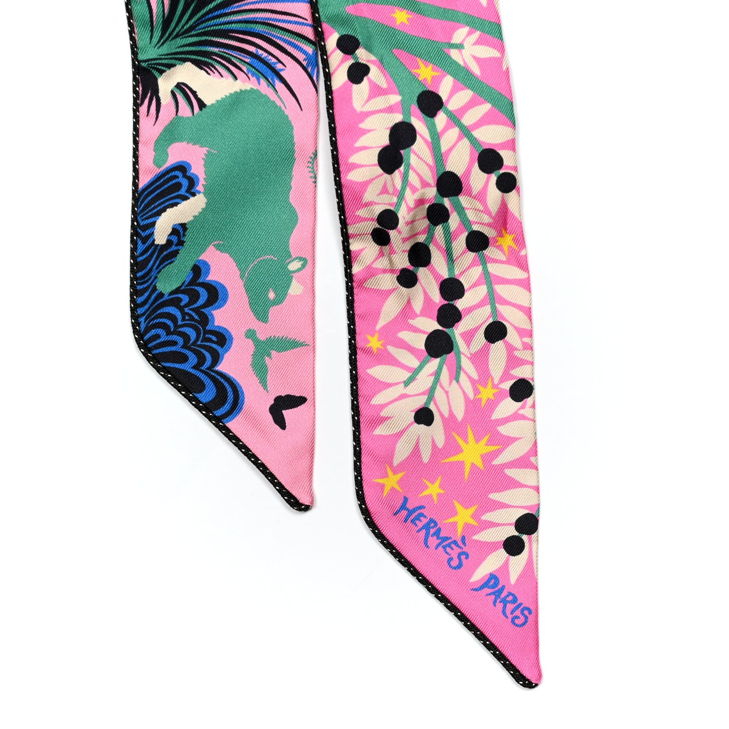Silk Sous Le Charme D Orphee Baguette Twilly Rose Bleu Black