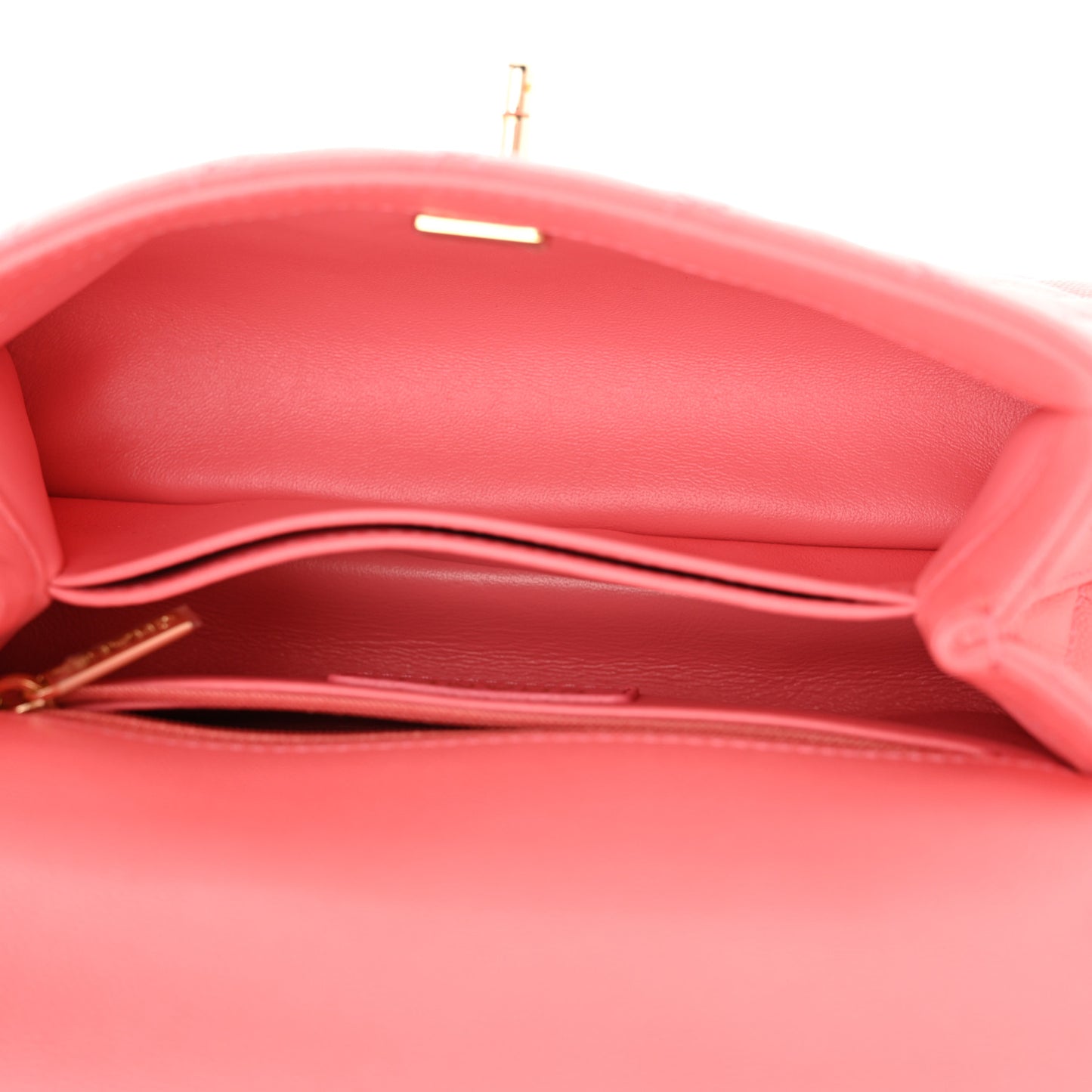 Caviar Quilted Mini Coco Handle Flap Pink