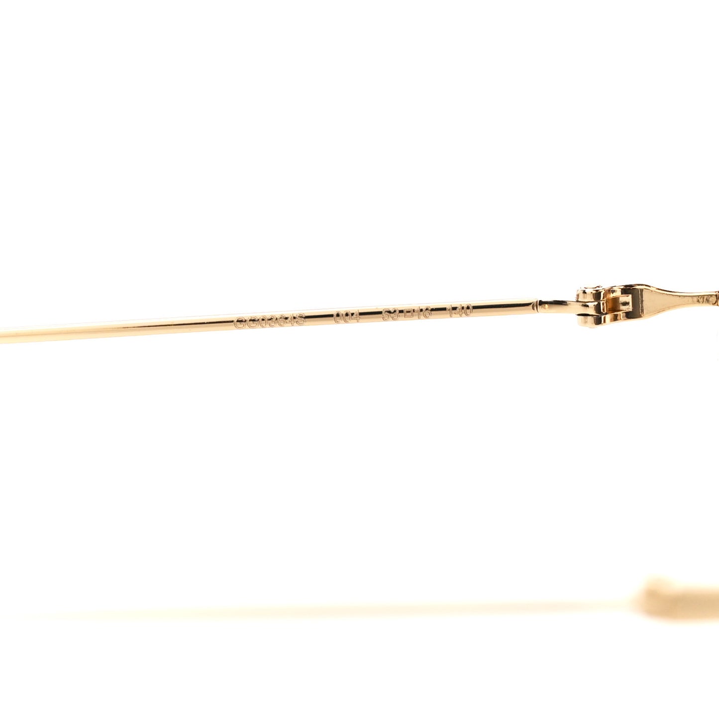 Metal Pearl Cat Eye Sunglasses GG0364S Gold