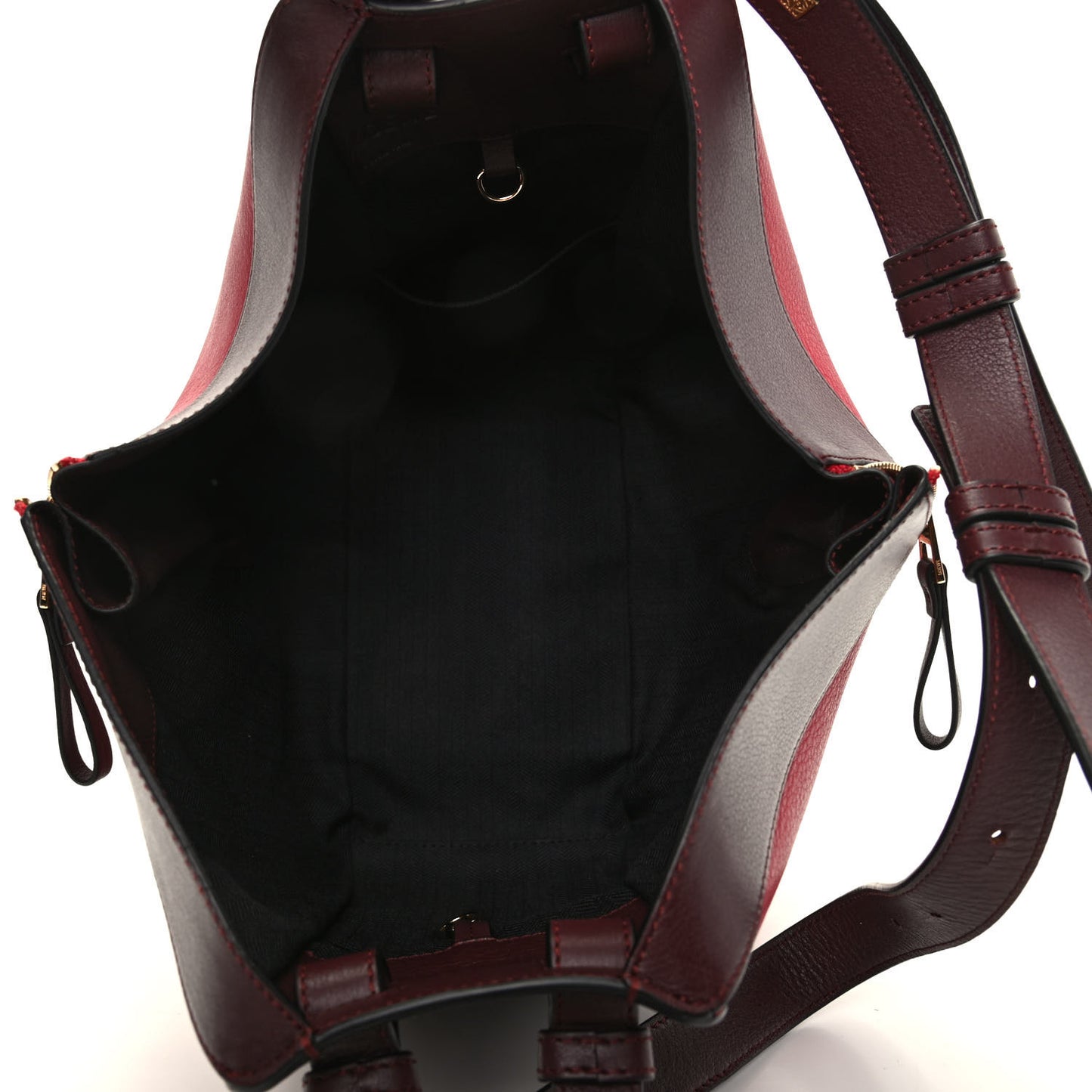 Calfskin Small Hammock Shoulder Bag Maroon Oxblood