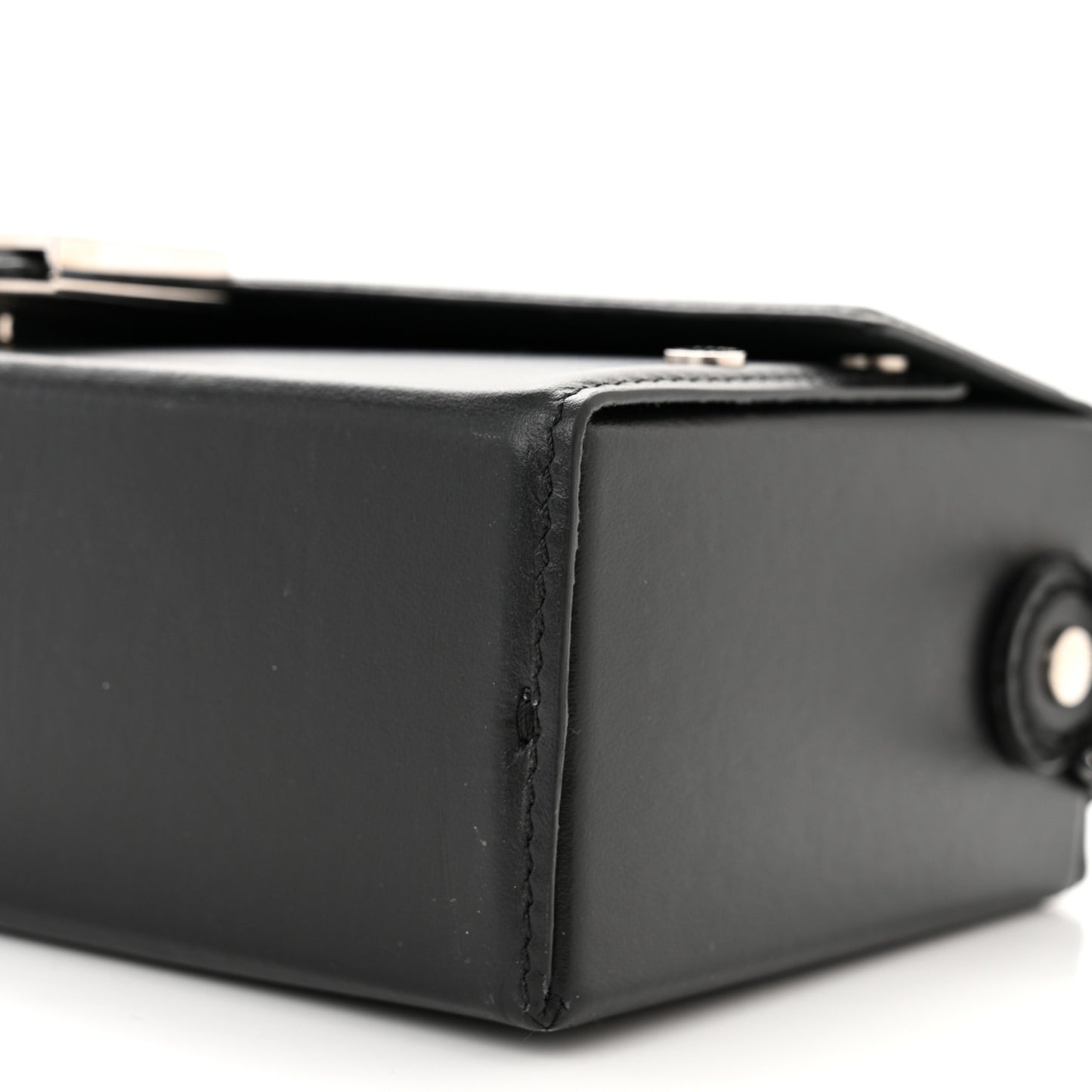 X MARC JACOBS Nappa Logo Baguette Soft Trunk Bag Black