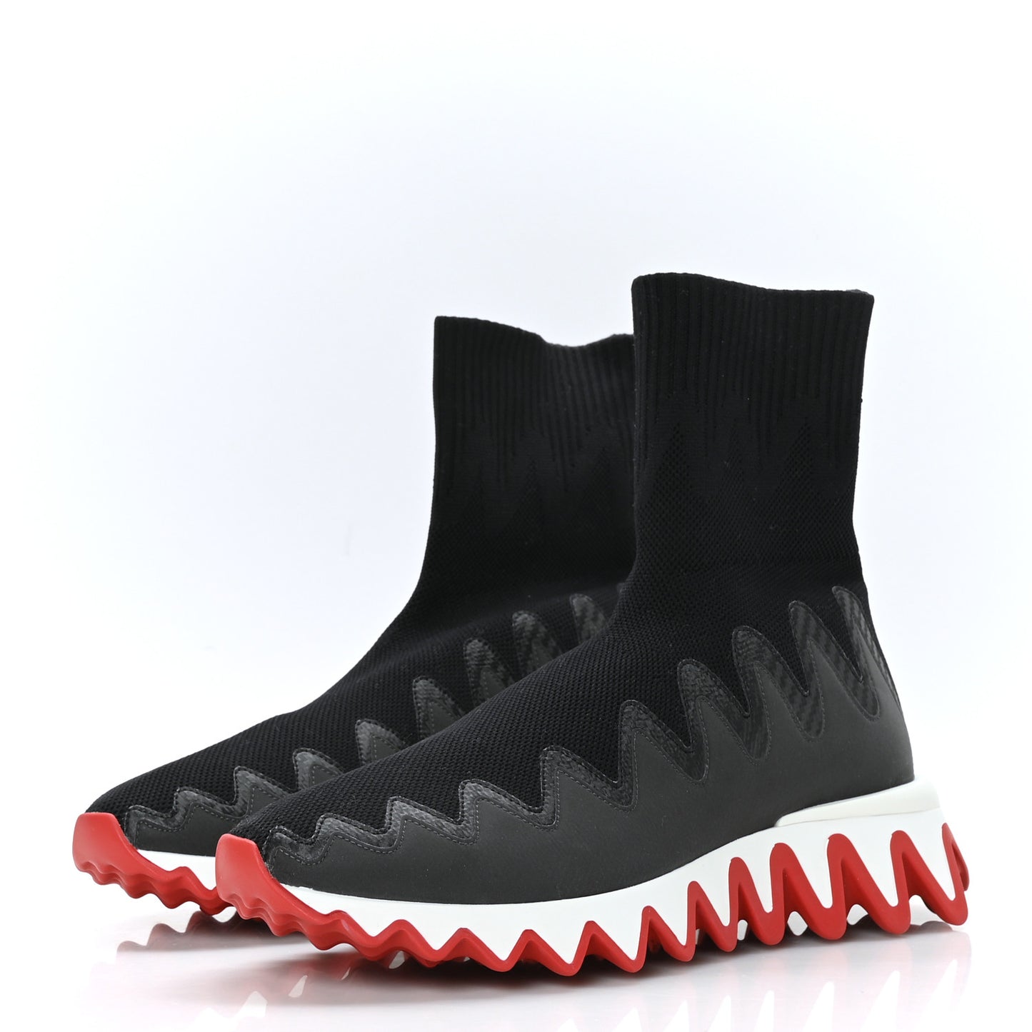Knit Mesh Sharky Sock Sneakers 38 Black