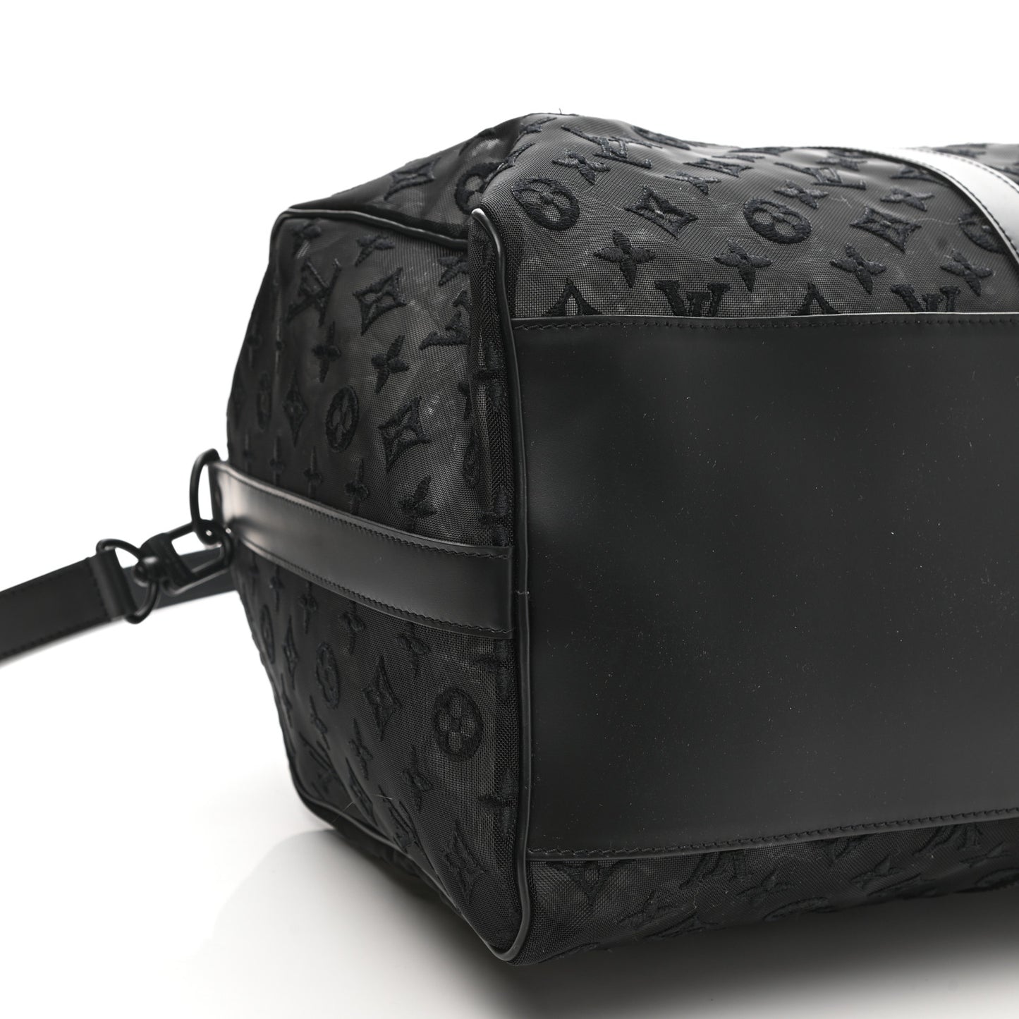 Monogram See Through Keepall Bandouliere 50 Black