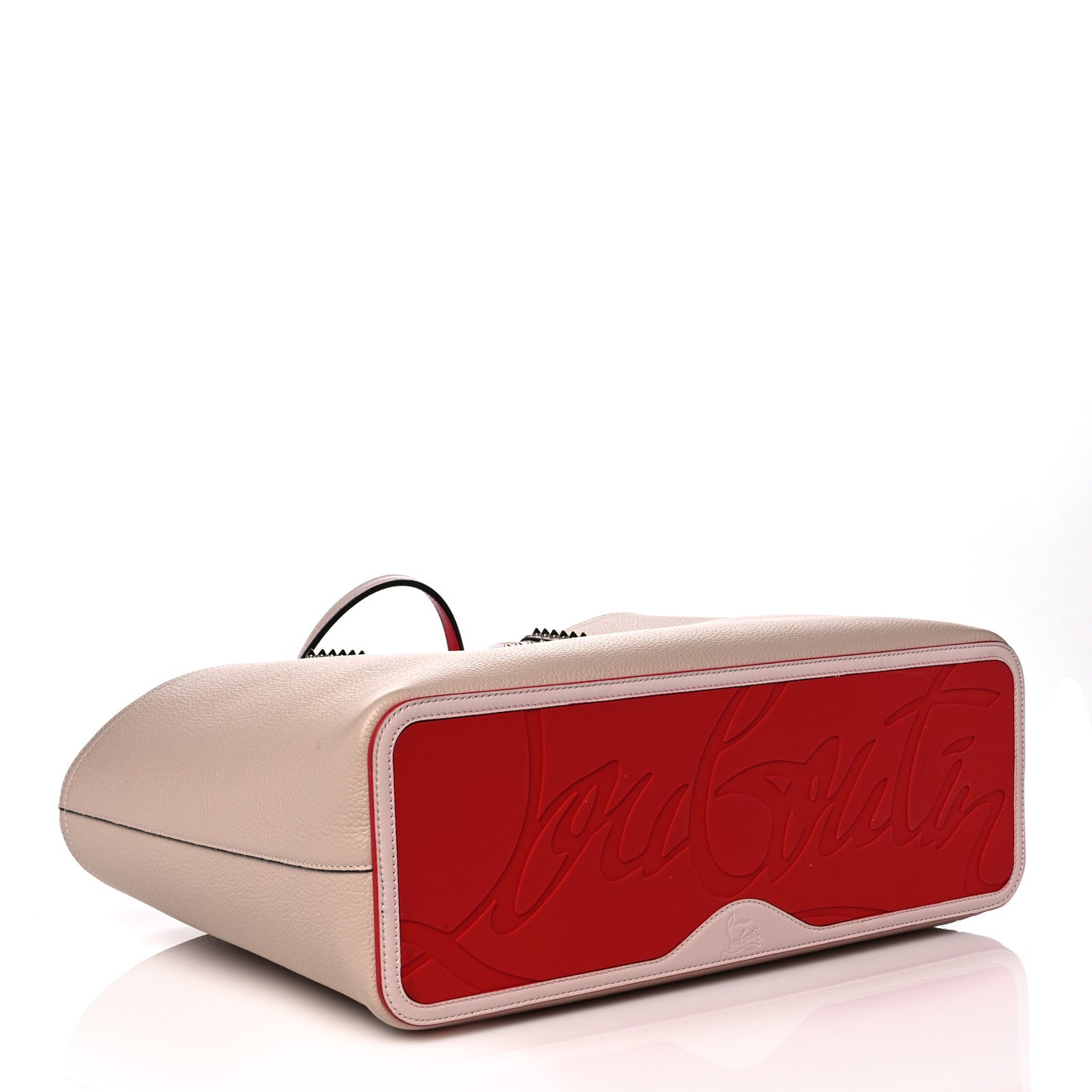 Calfskin Spikes East West Cabata Tote Ballerina