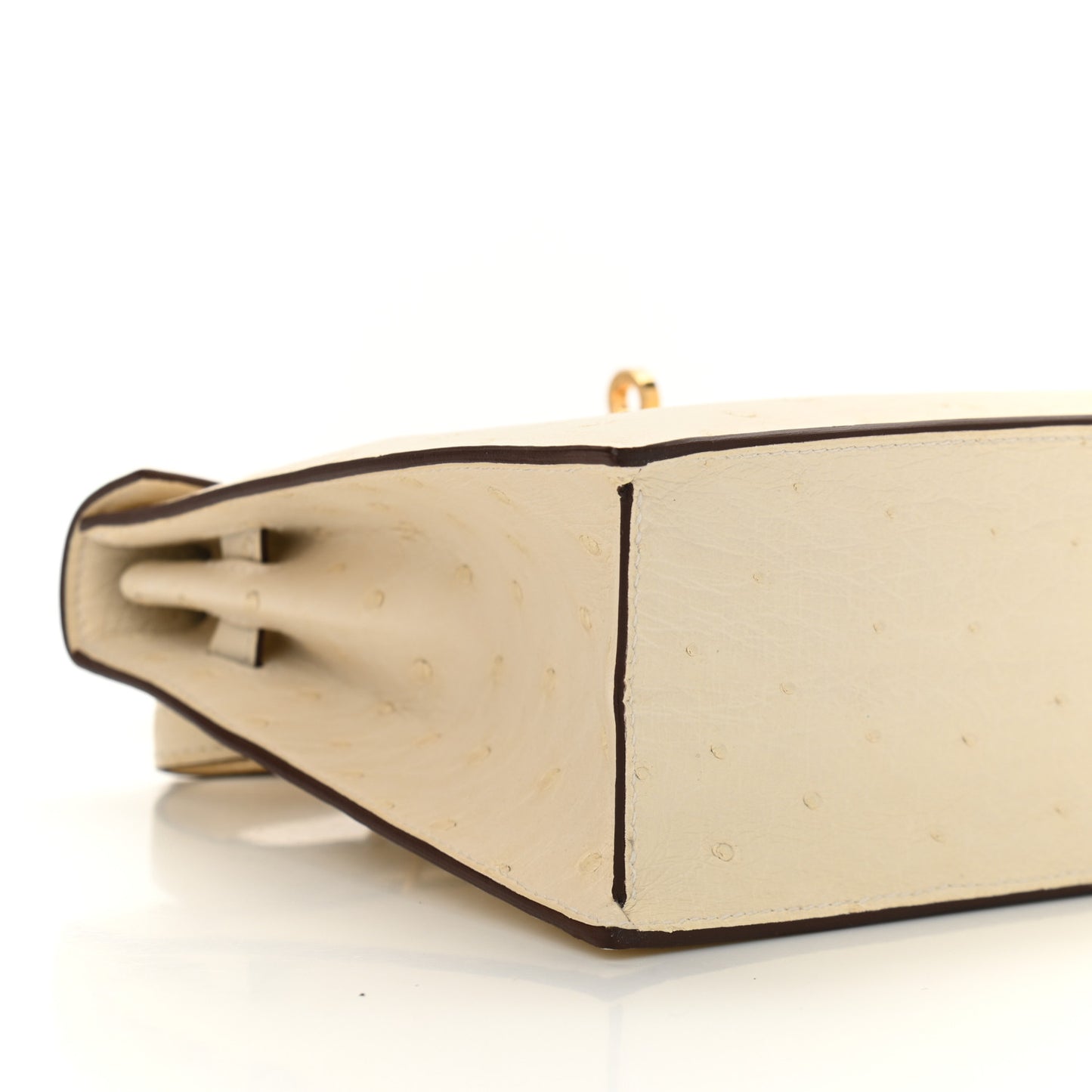 Ostrich Kelly Danse II Belt Bag Nata