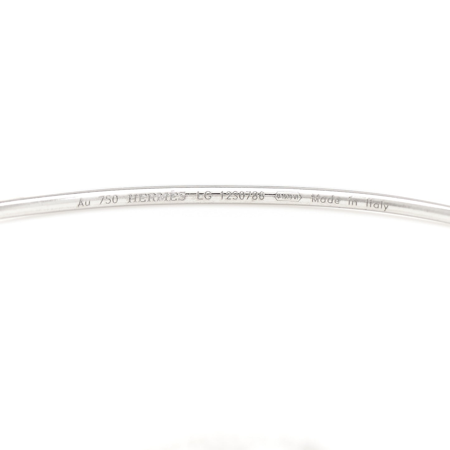 18K White Gold Diamond PM Ronde Chaine d'Ancre Bracelet LG