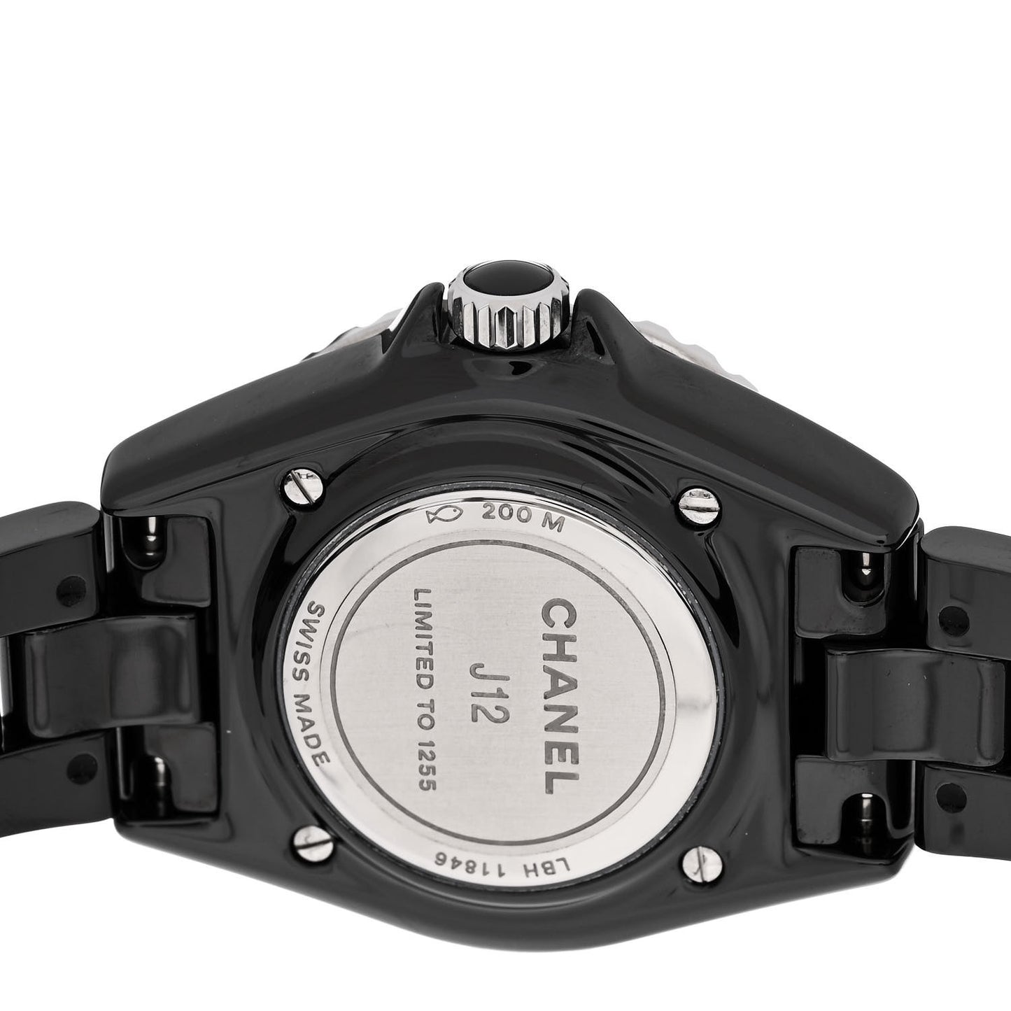Stainless Steel Ceramic 33mm J12 Electro Quartz Watch Black
