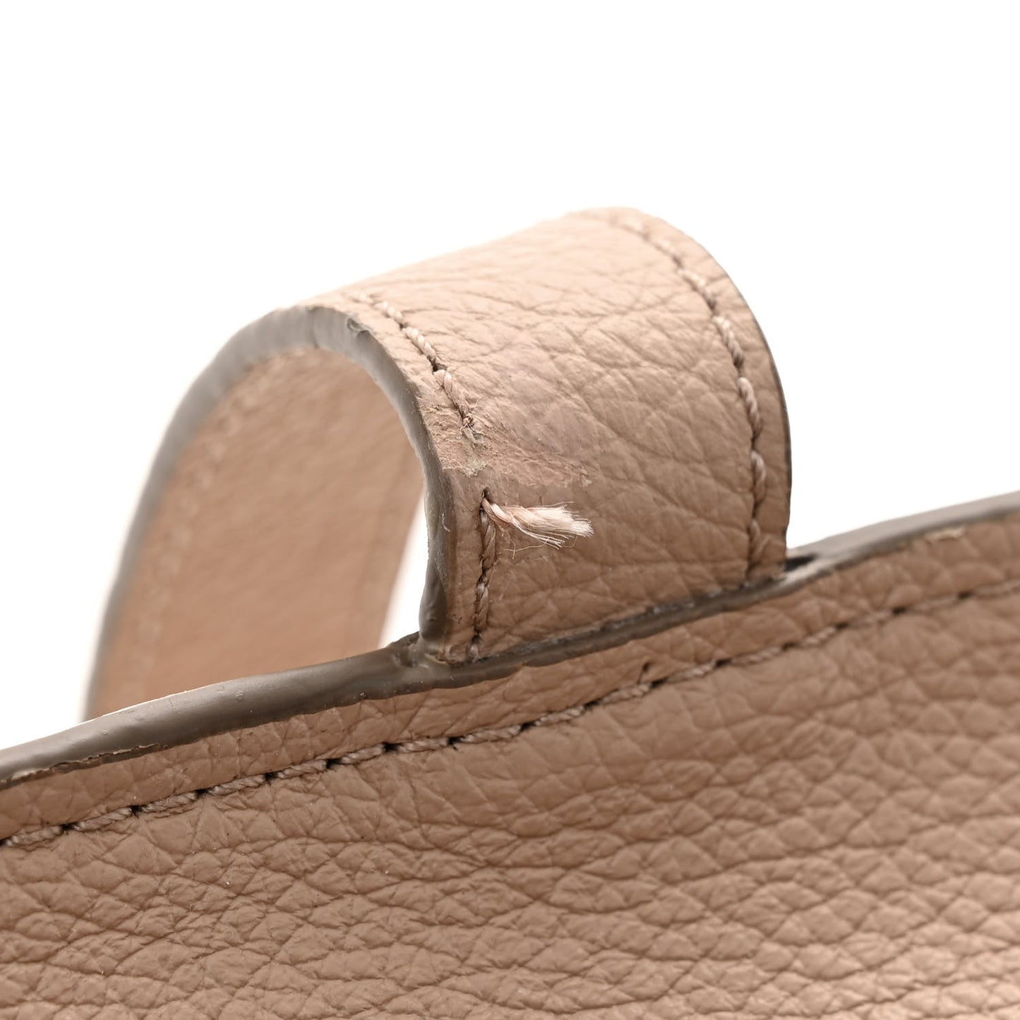 Grained Calfskin Medium Marcie Saddle Bag Nomad Beige