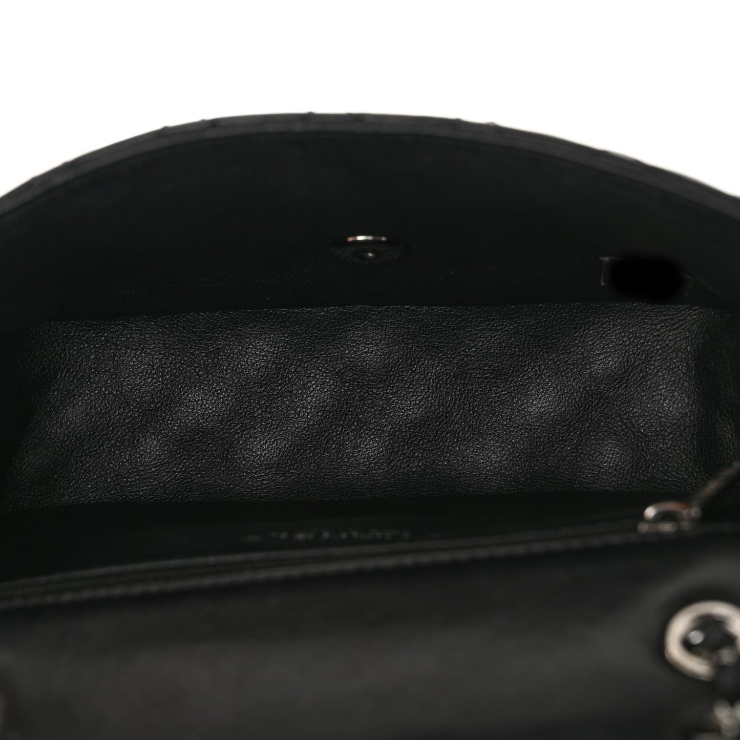 Lambskin Classic Twist Mini Rectangular Flap Black Burgundy