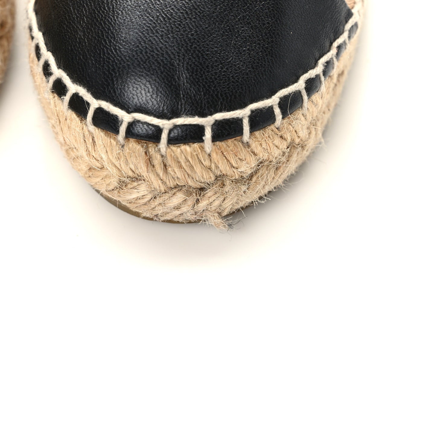 Lambskin CC Espadrilles 37 Beige Black