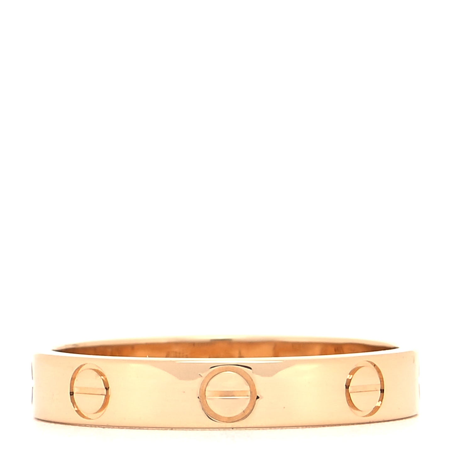 18K Yellow Gold 3.5mm LOVE Wedding Band Ring 56 7.5
