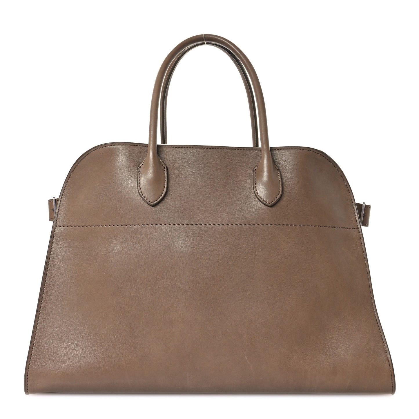 Polished Saddle Calfskin Soft Margaux 15 Mouse Grey