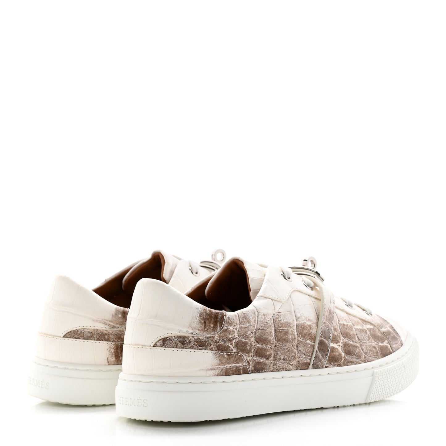 Matte Niloticus Crocodile Himalaya Day Sneaker 37.5 Blanc