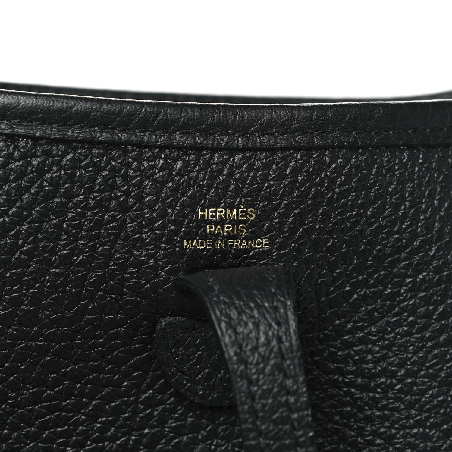 Hermes Taurillon Clemence Evelyne TPM Black 6 of 10