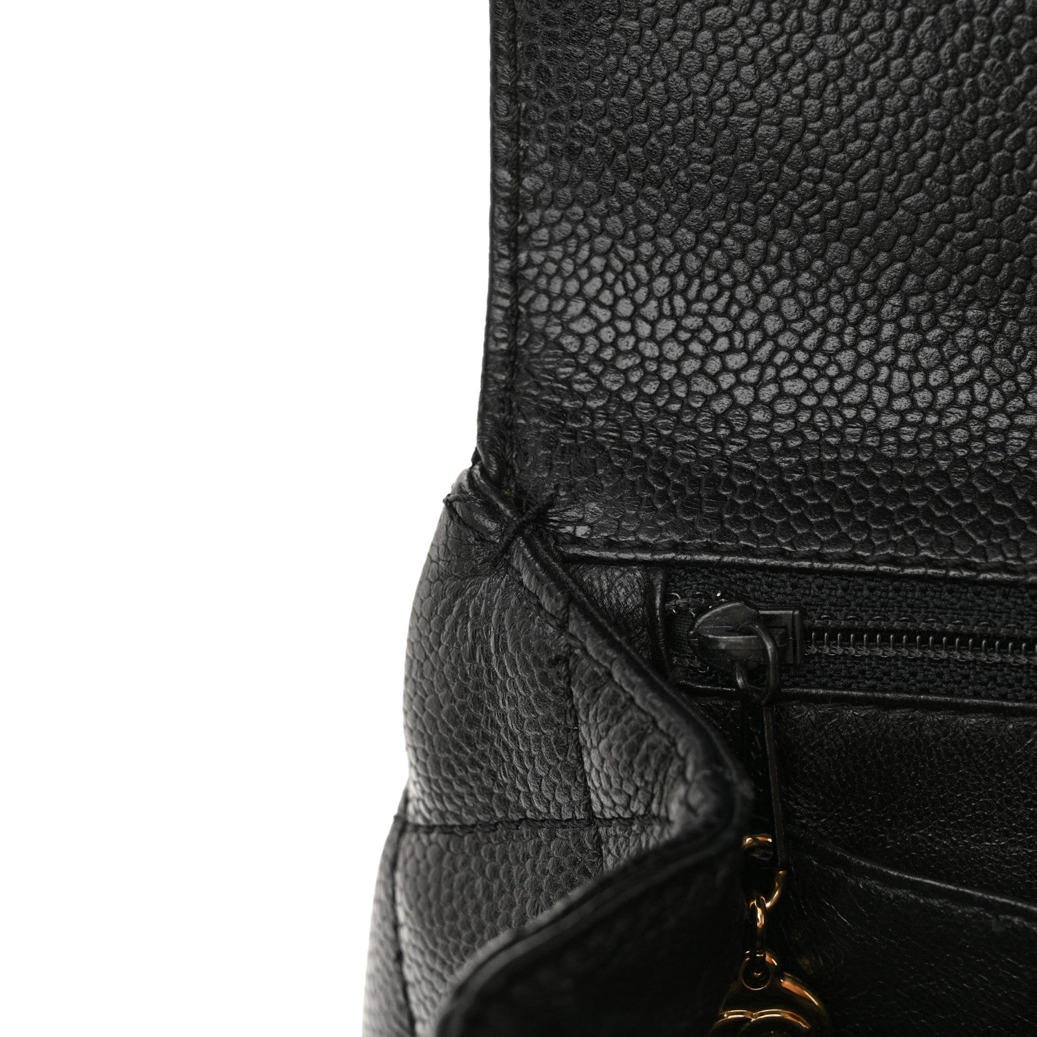 Chanel Caviar Quilted Jumbo Kelly Flap Black 14 of 14