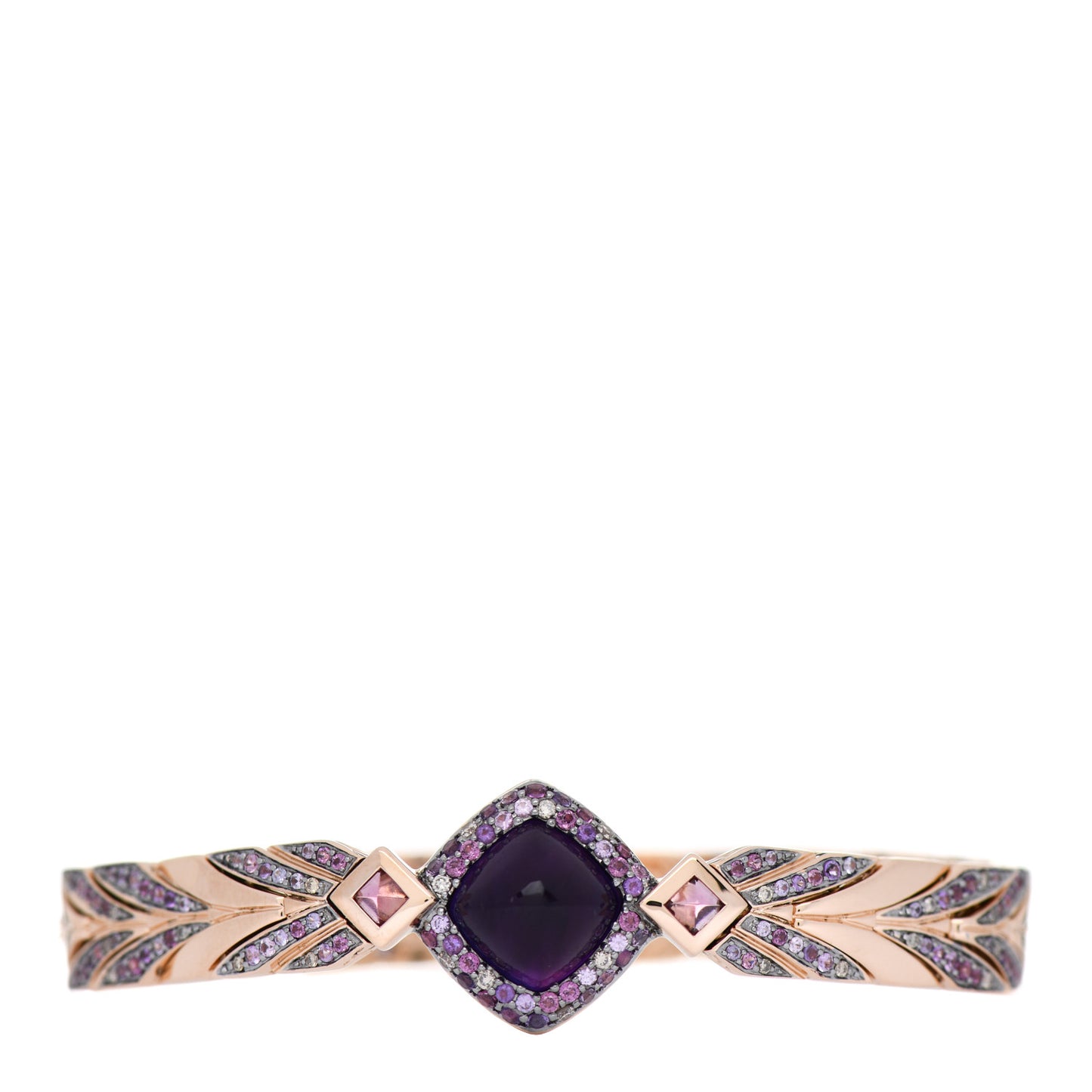 18K Rose Gold Diamond Multi-Gemstone Cinta Bracelet